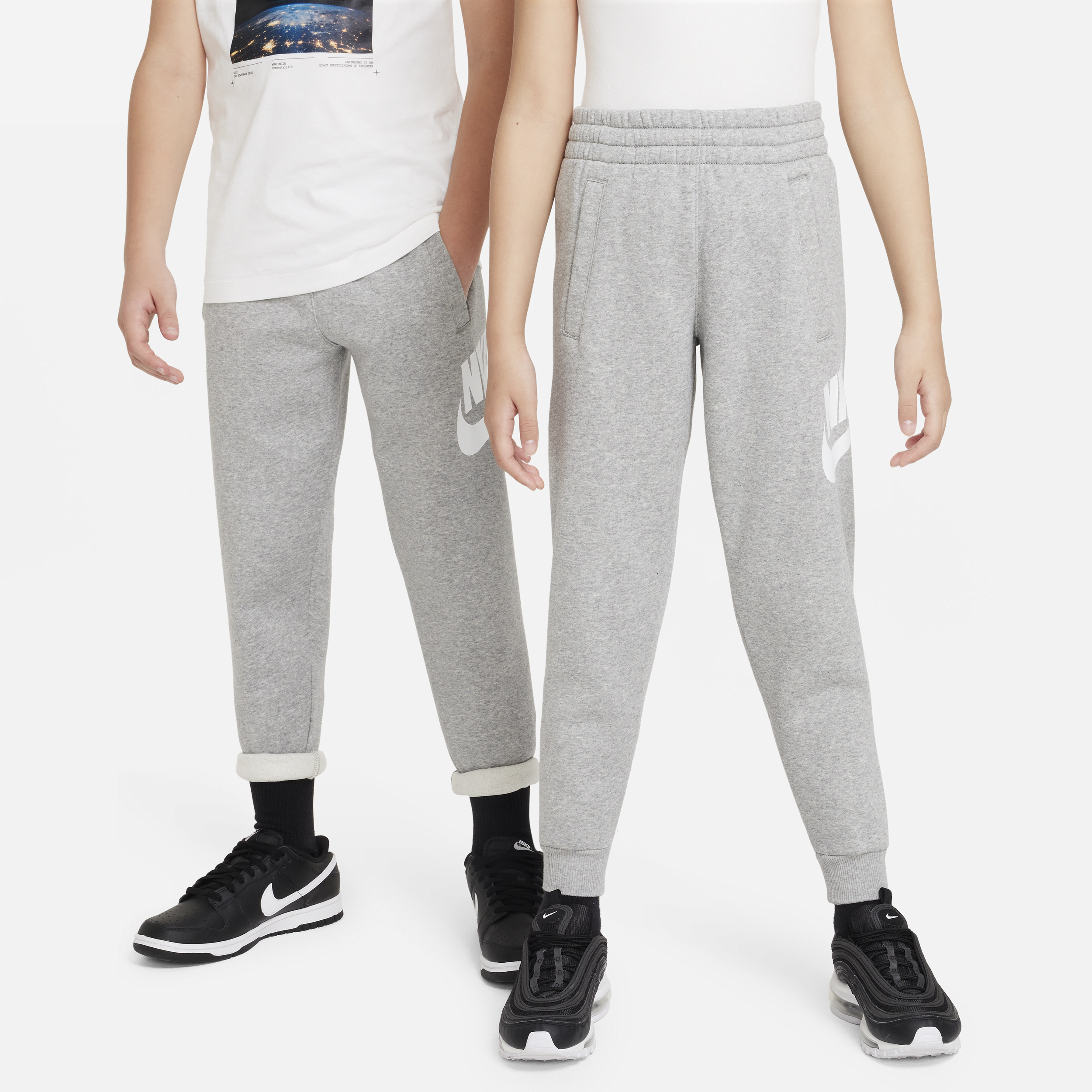 Nike Club Fleece Big Kids' Jogger Pants In Grey