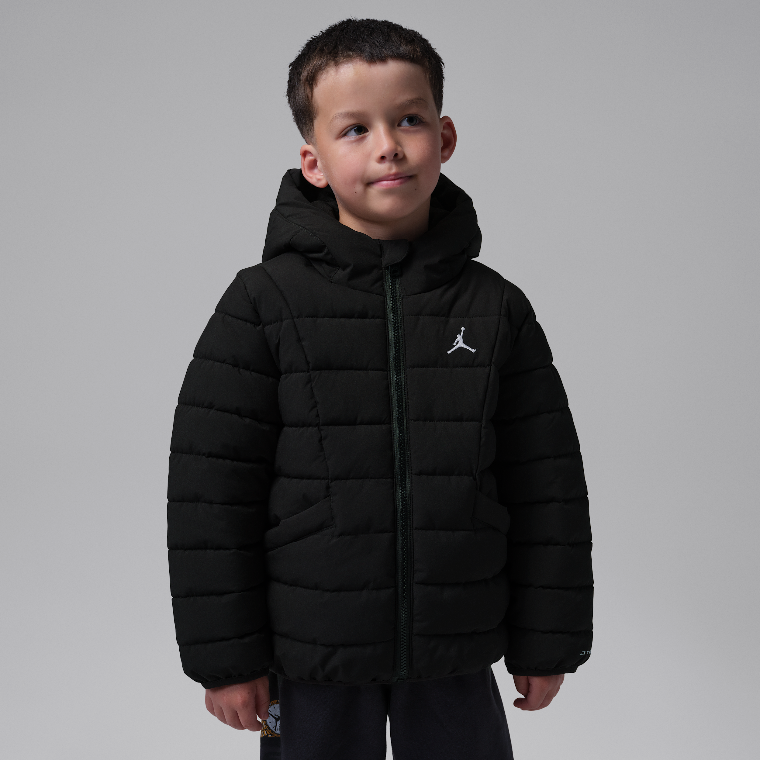 Jordan Little Kids' Midweight Active Puffer Jacket in Black | 85F930-023