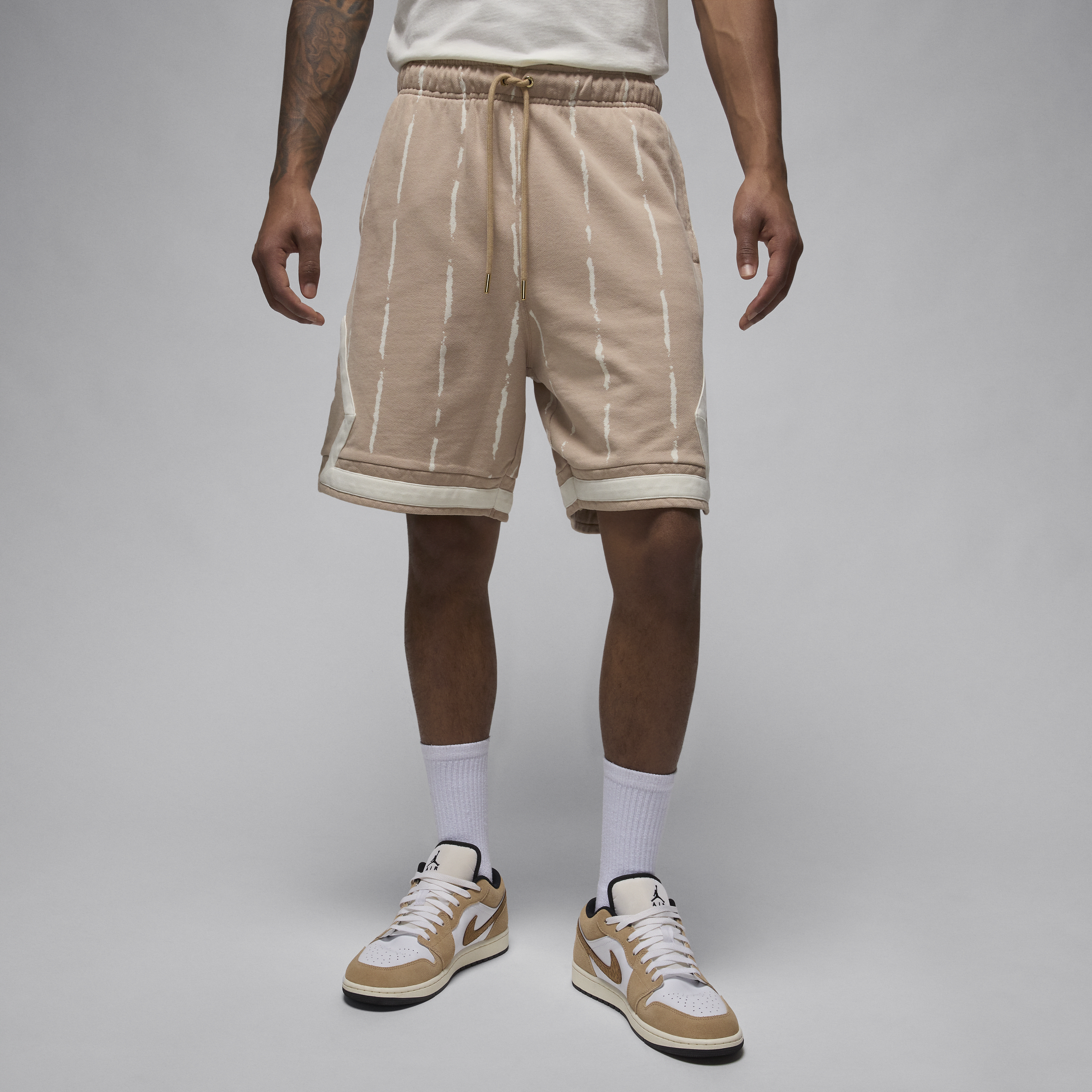 Shop Jordan Men's  Essentials Fleece 'heroes' Shorts In Brown