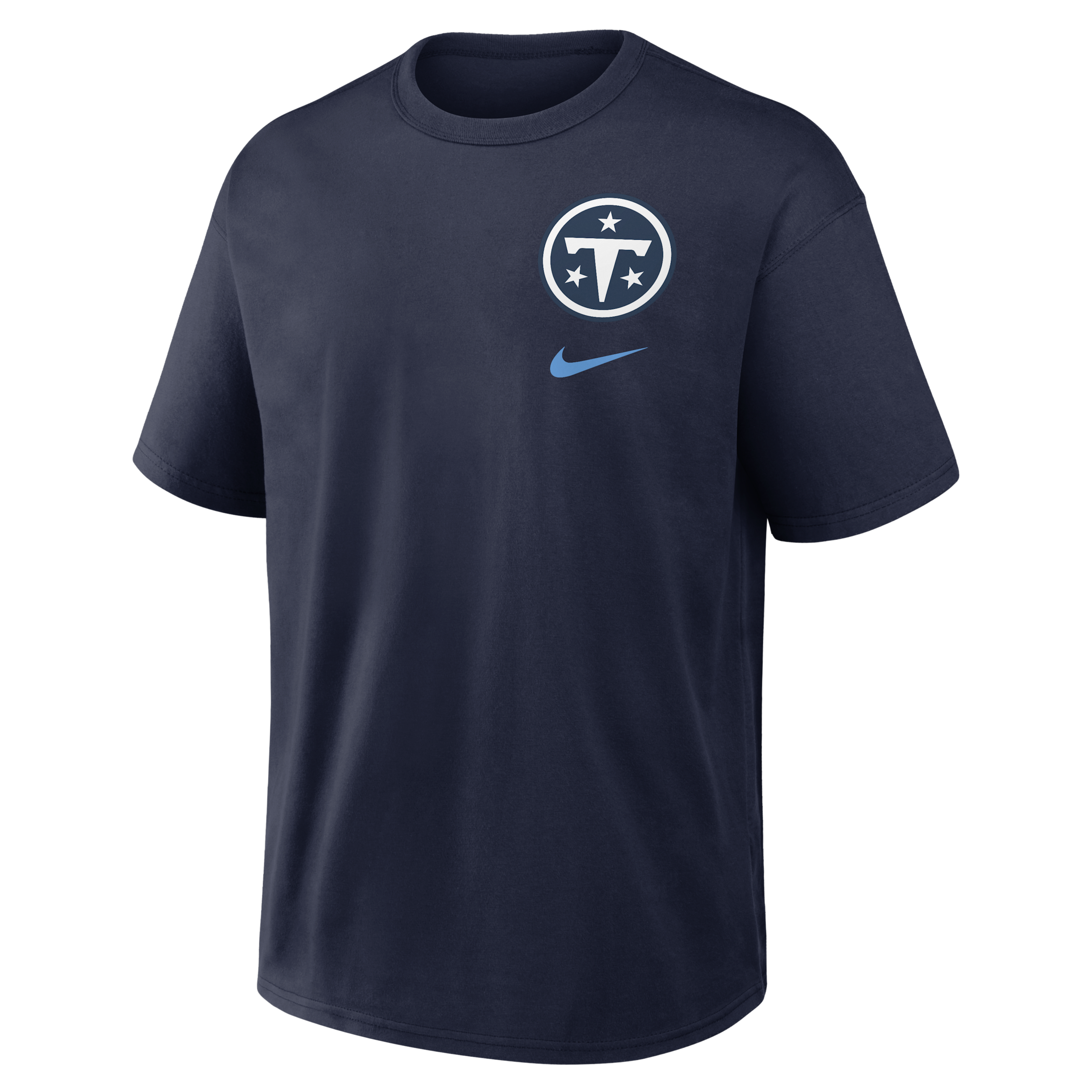Tennessee Titans Rivalries Collection Max90 Nike Men's NFL T-Shirt in Blue | 04T641S9V-2JW