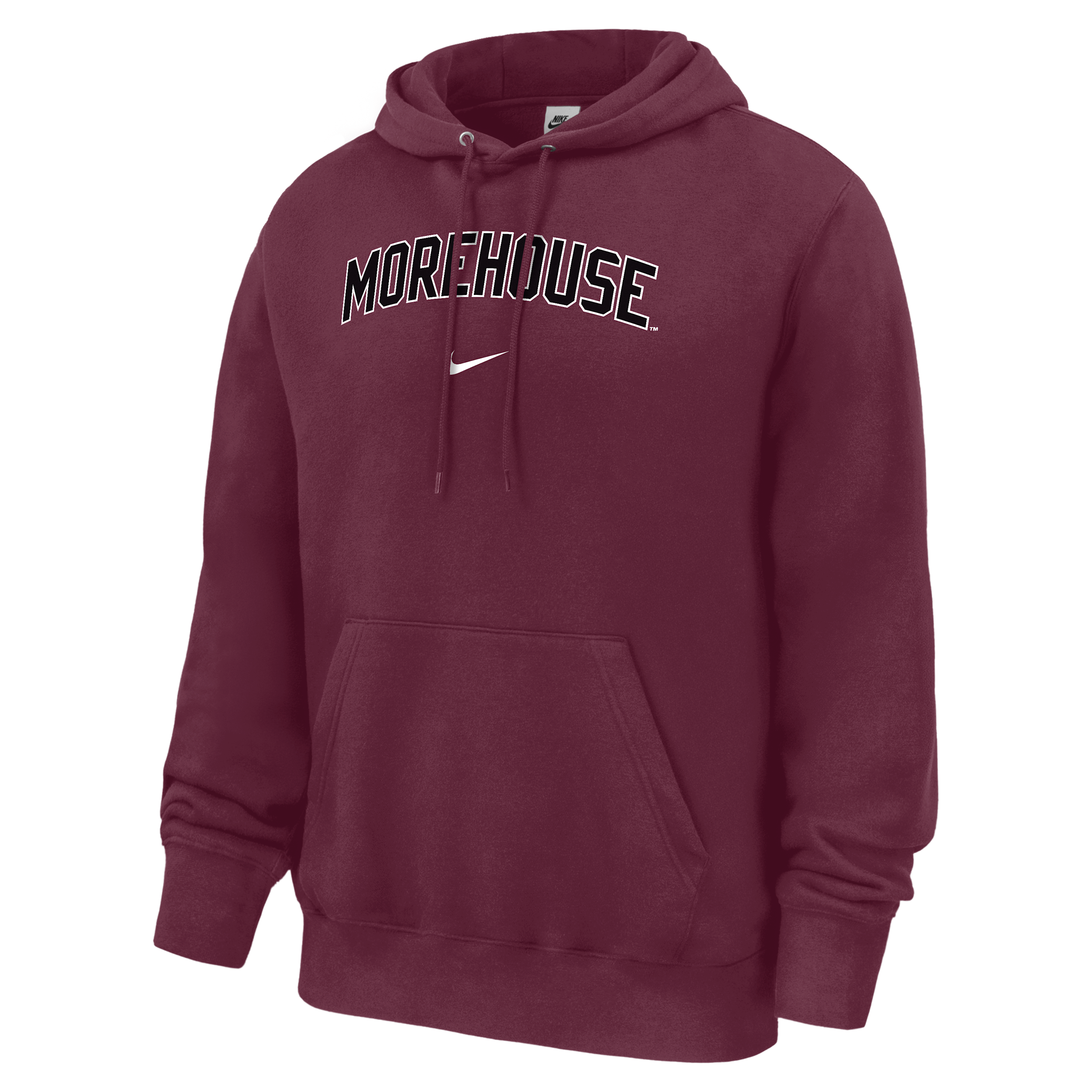 Nike Men's College (Morehouse College) Club Fleece Pullover Hoodie in Red | M31233MORE26-DKM