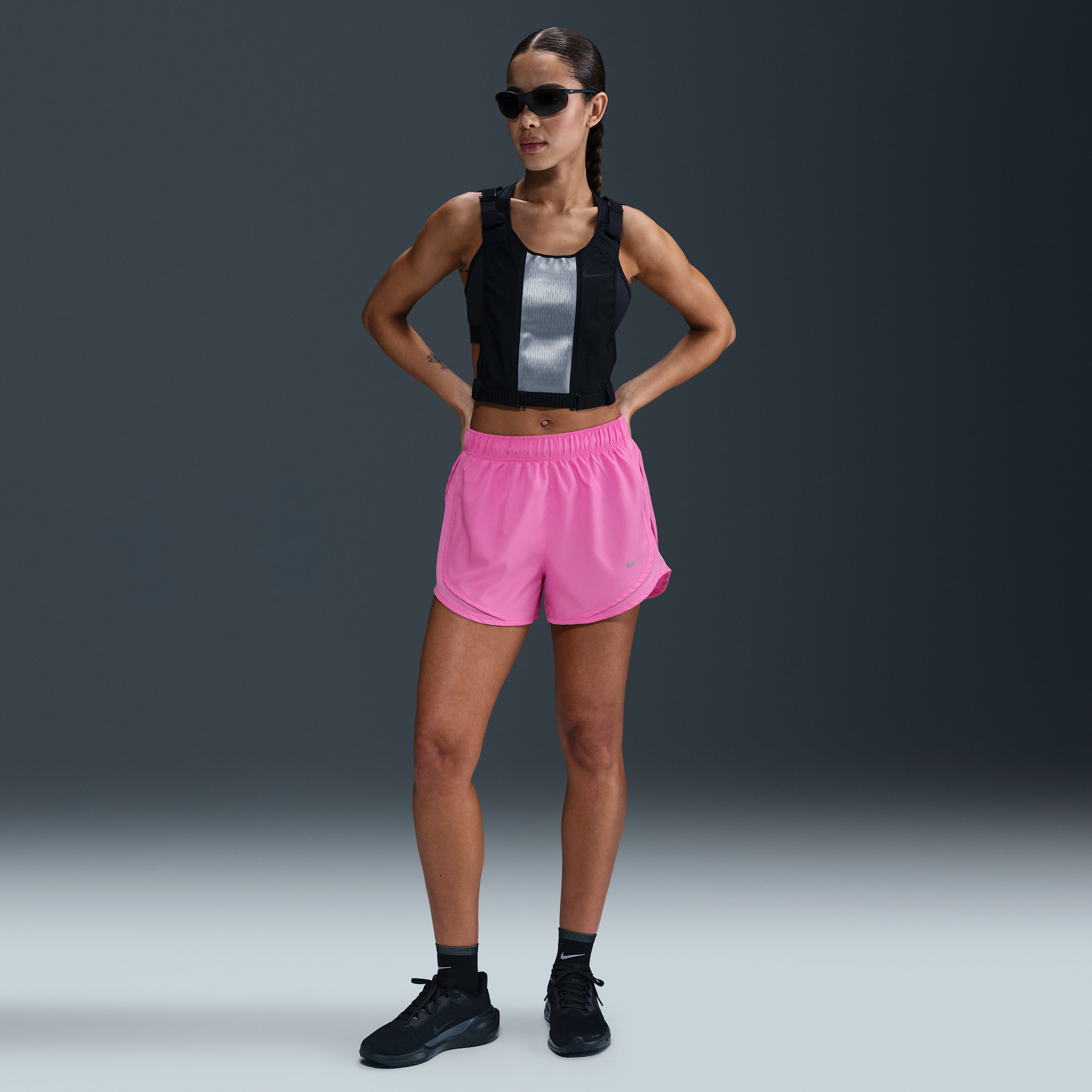 Nike Plus Size One Dri-fit Shorts In Pink