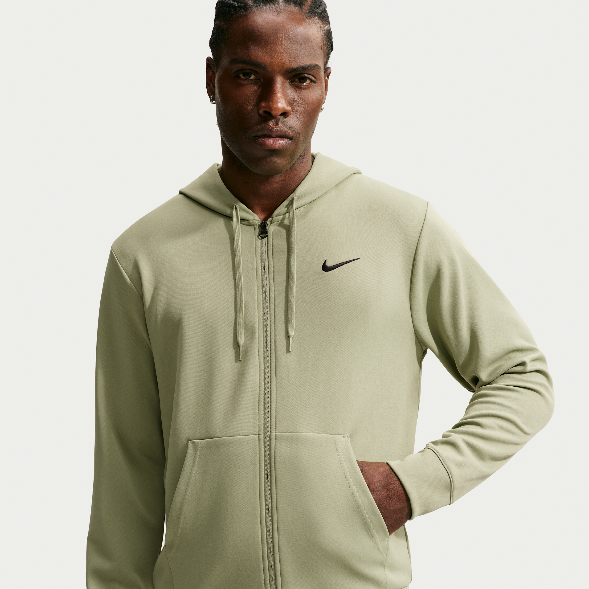 Nike Men's Flex Dri-FIT UV Protection Fleece Full-Zip Hoodie in Brown | IF2982-377