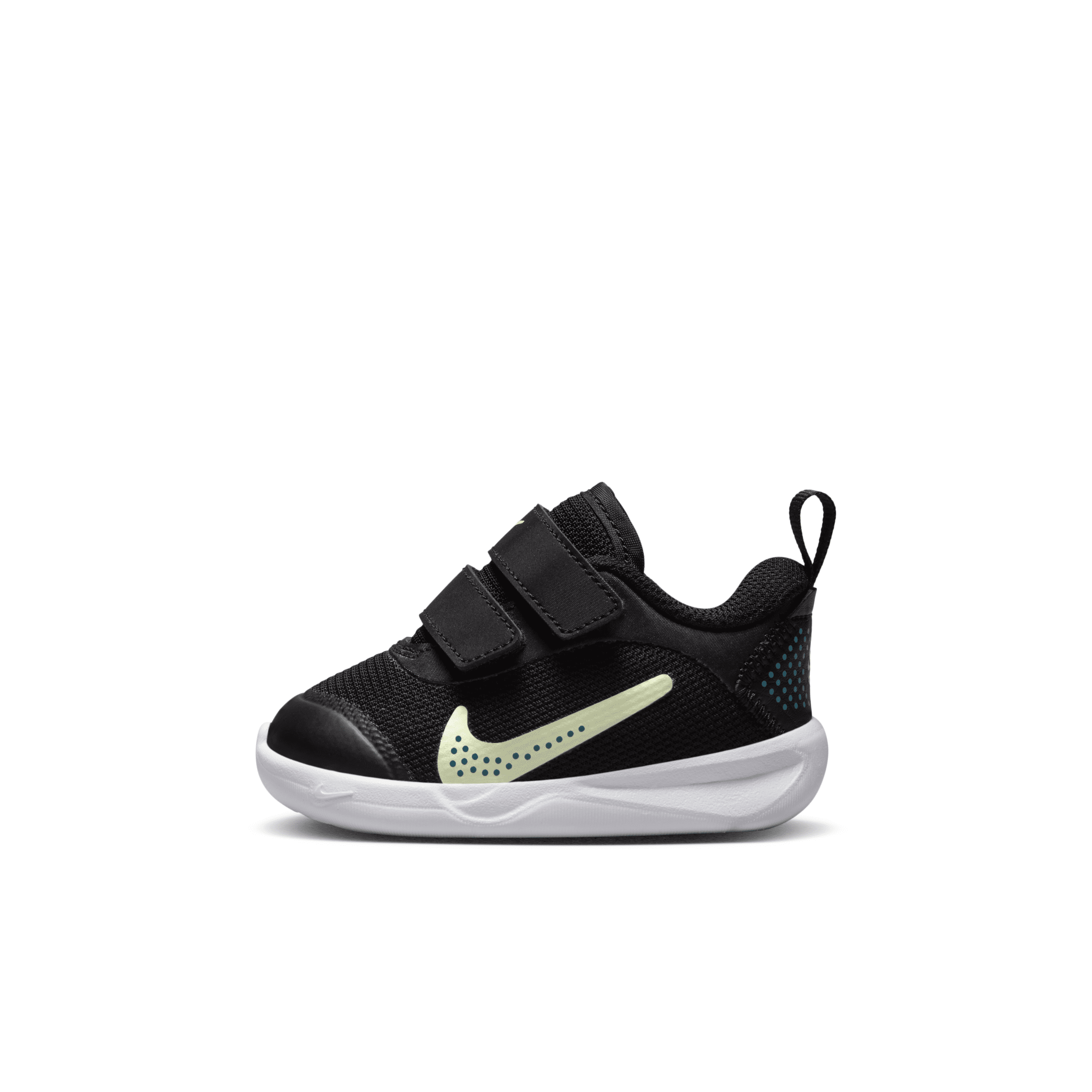 Nike Omni Multi-court Baby/toddler Shoes In Black/bright Spruce/white/barely Volt