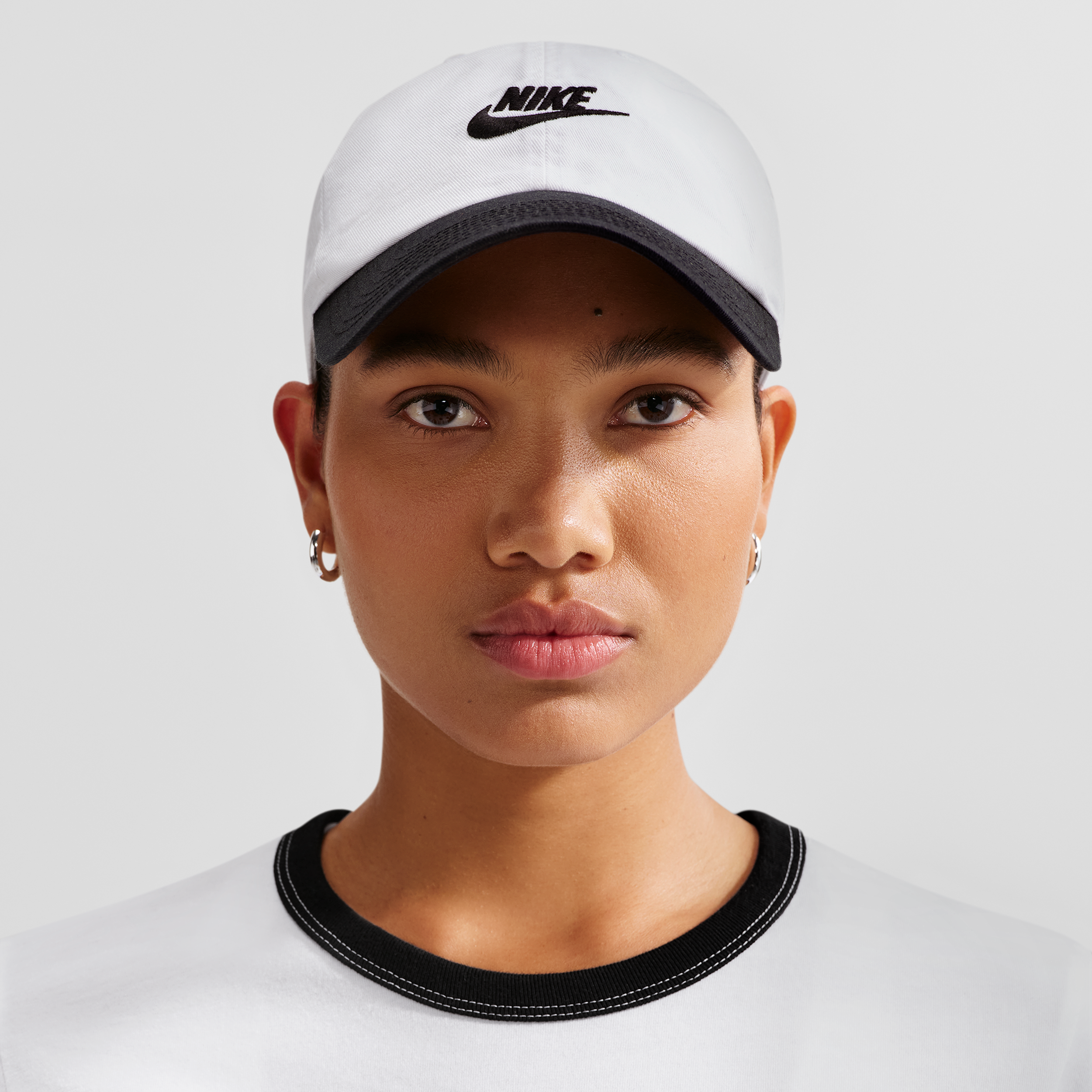 Nike Unisex Club Unstructured Futura Wash Cap in White | FB5368-101