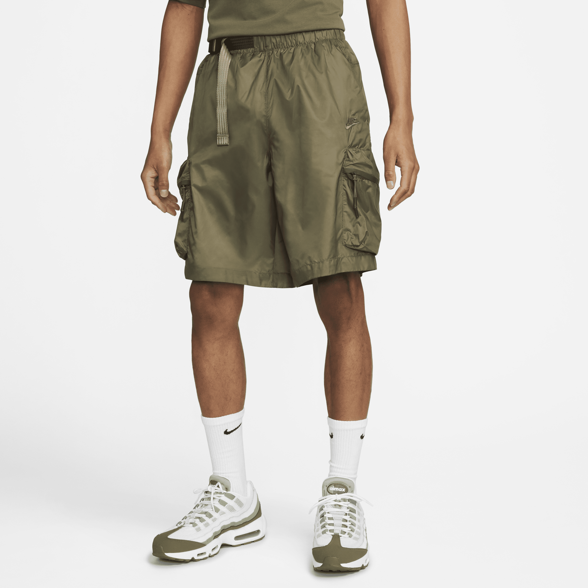 Shop Nike Men's  Sportswear Tech Pack Woven Utility Shorts In Green