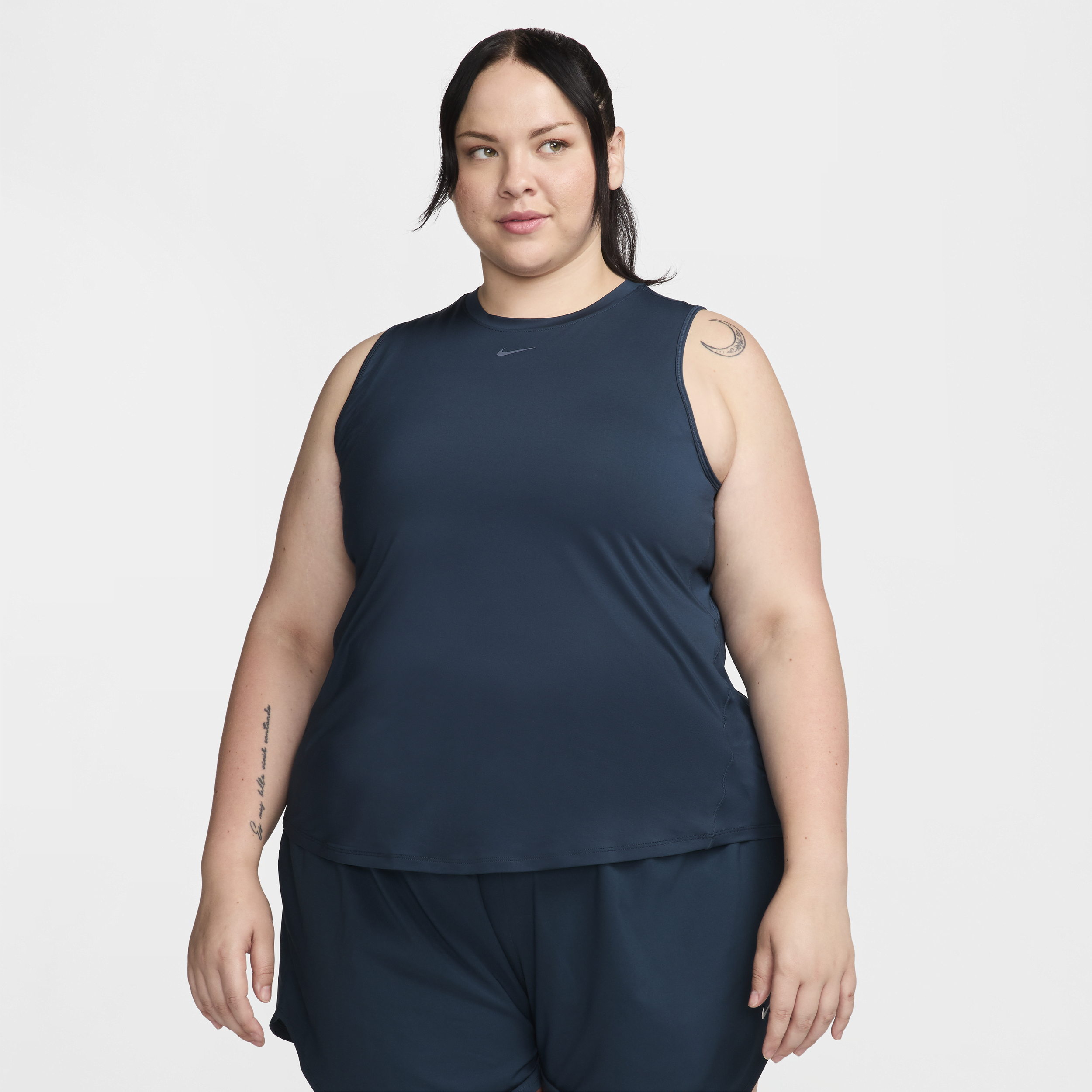 Shop Nike Women's One Classic Dri-fit Tank Top (plus Size) In Blue
