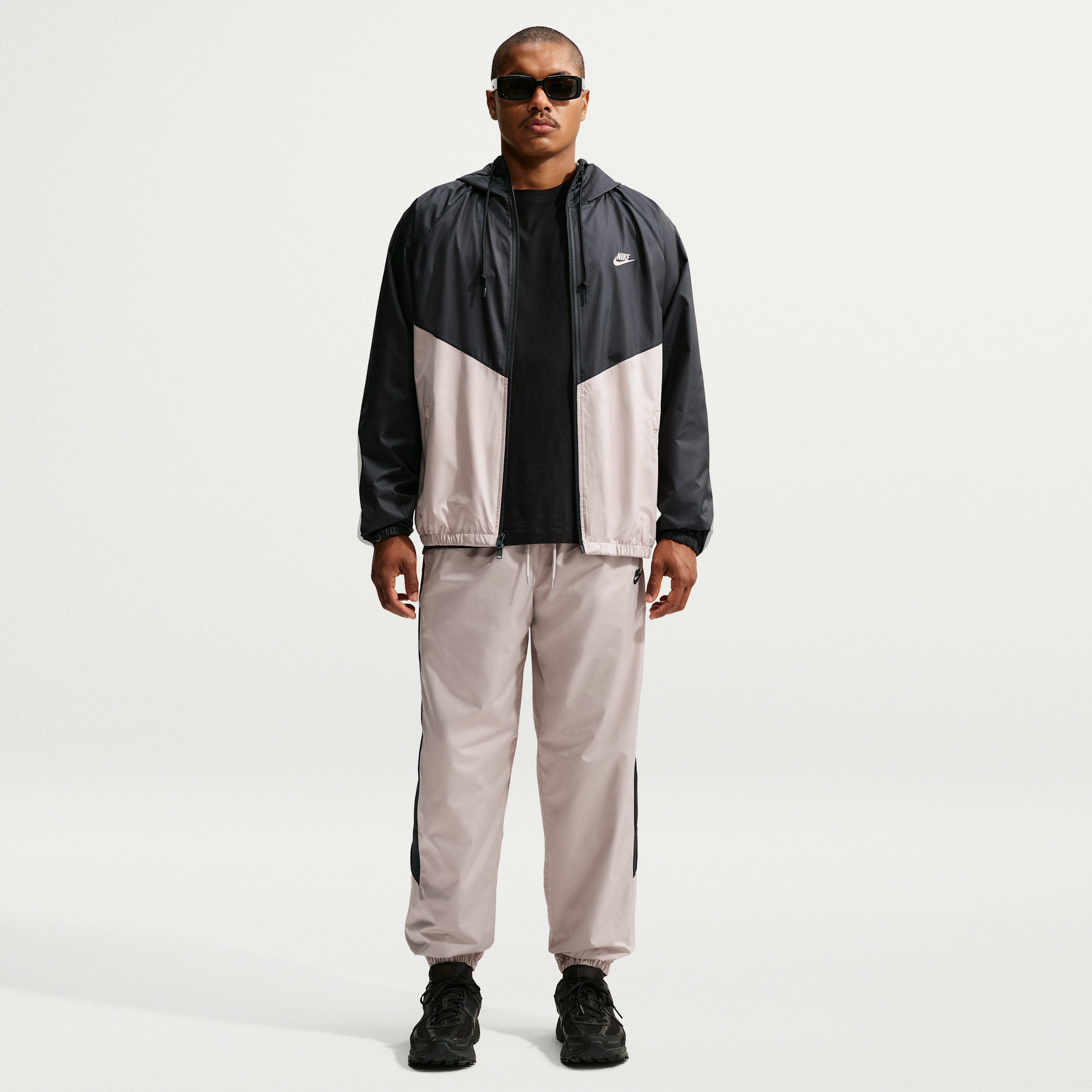 Nike Mens NSW Windrunner Pants - - Cream Ii / Black Size XL