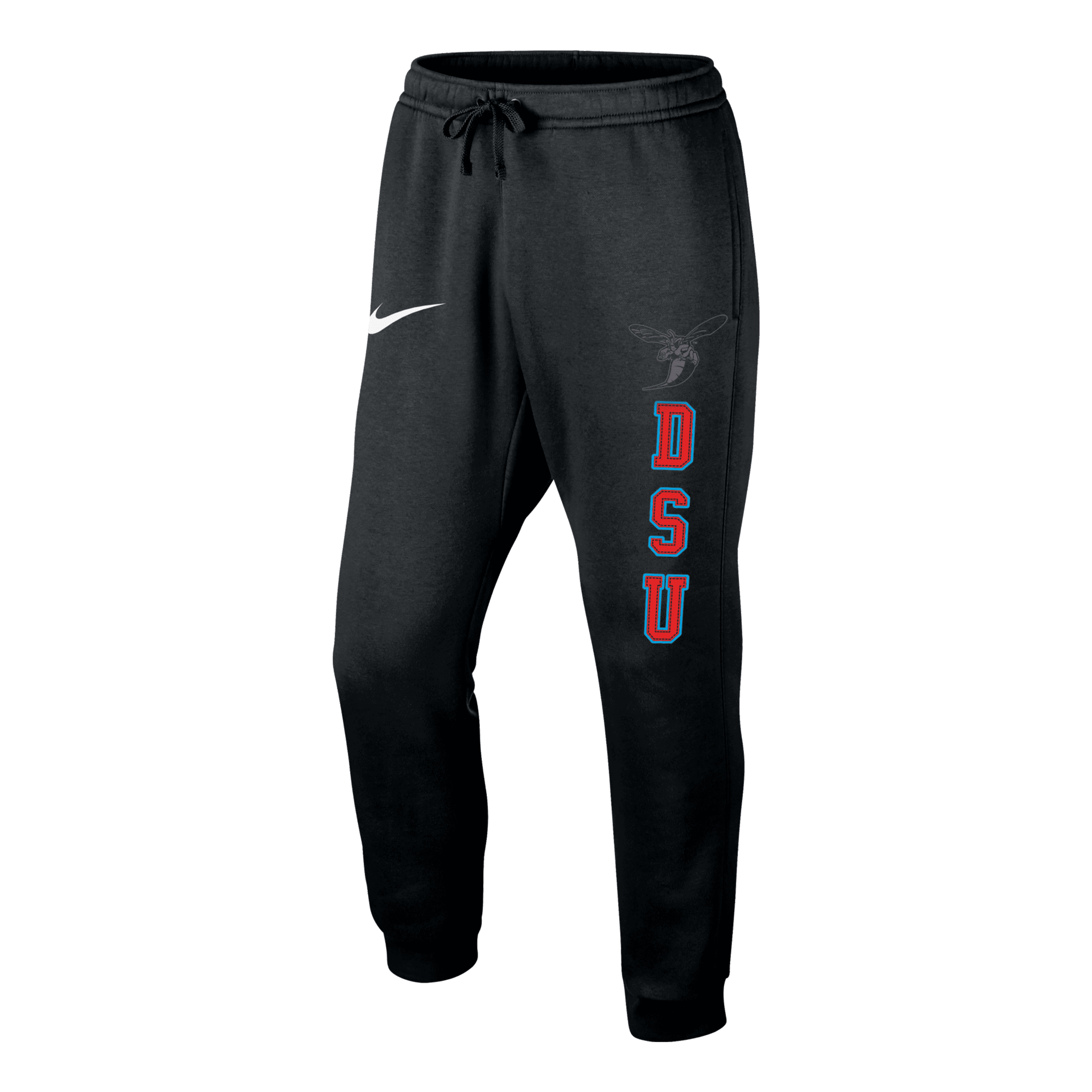 Nike Men's College Club Fleece (delaware State) Jogger Pants In Black