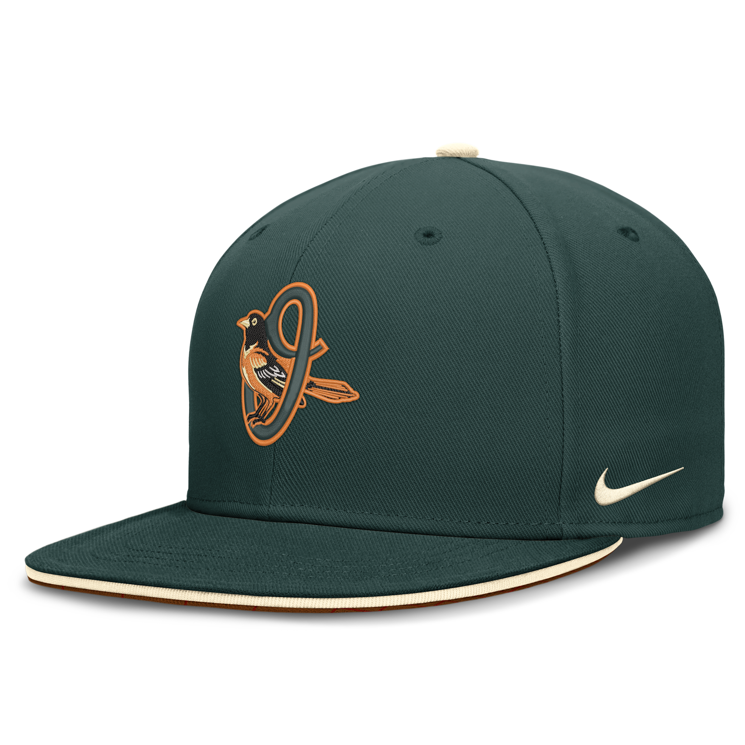Baltimore Orioles City Connect True Nike Men's Dri-FIT MLB Fitted Hat in Green | NB180HP8OLE-1JW