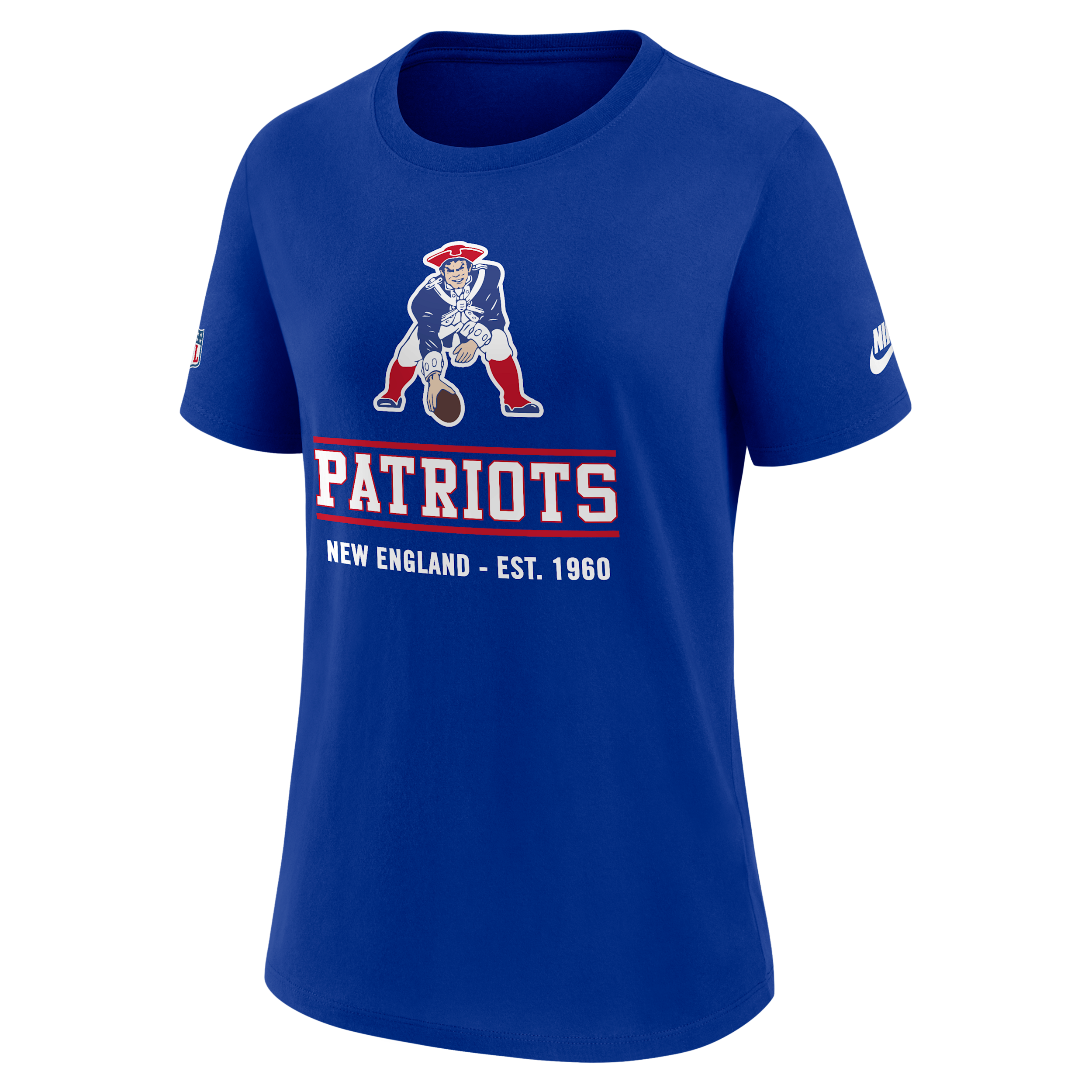 New England Patriots Sideline Alt Nike Women's Dri-FIT NFL T-Shirt in Blue | 03KQ4DAQ8K-TC1