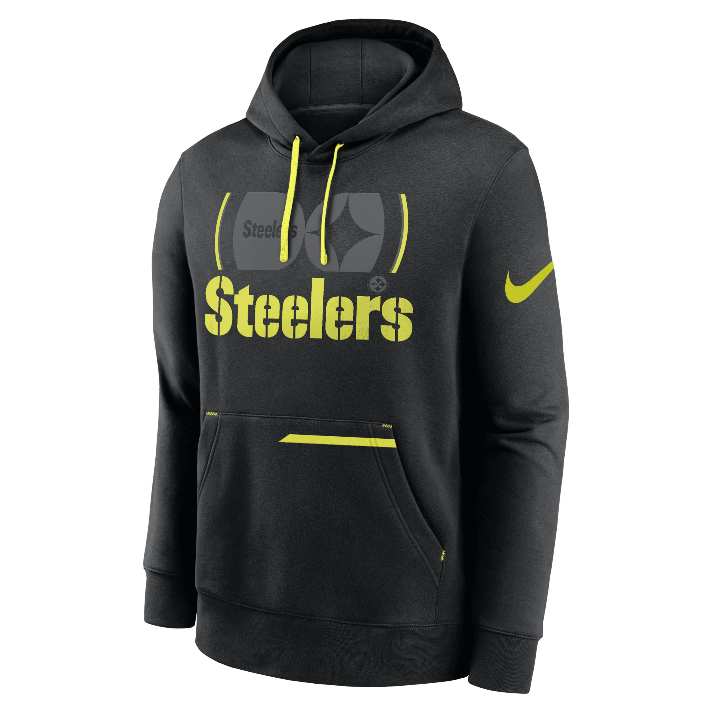 Toddler Black Pittsburgh Steelers Team Logo Pullover Hoodie