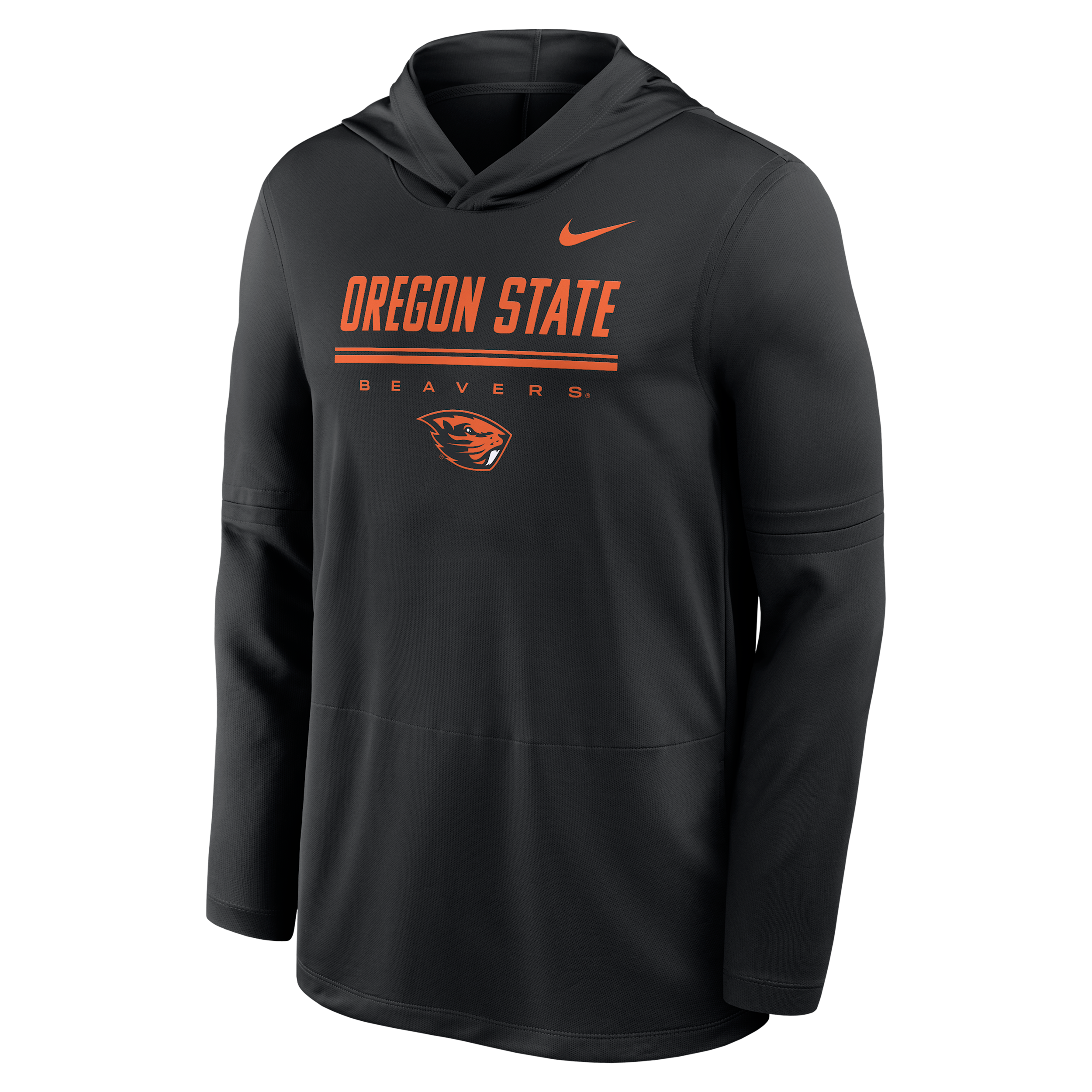 Nike Men's Oregon State Beavers 2026 Sideline Dri-fit Removable-Sleeve Hooded Pullover - Black
