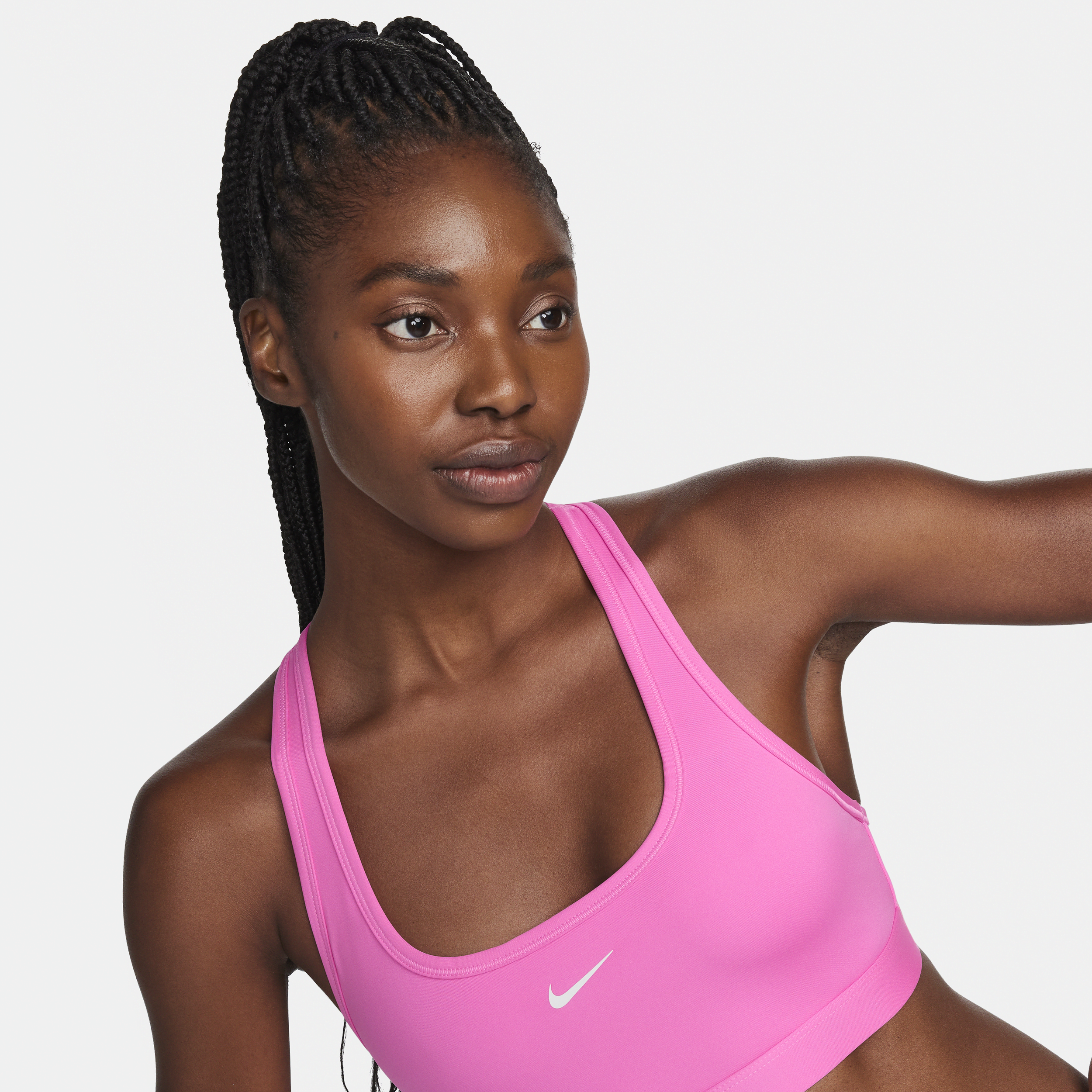 Nike Women's Swoosh Light Support Non-padded Sports Bra In Red