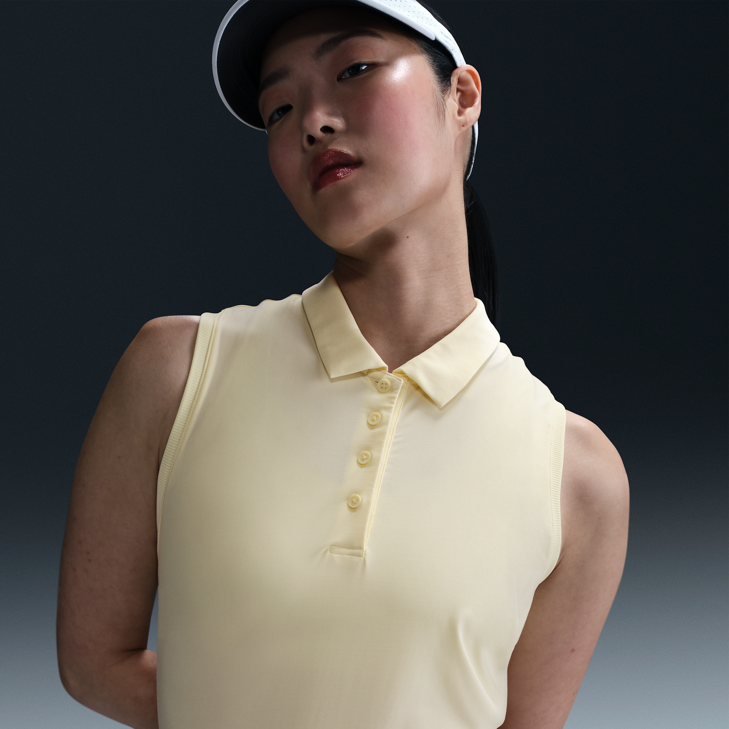 Nike Women's Victory Dri-fit Sleeveless Polo In Brown