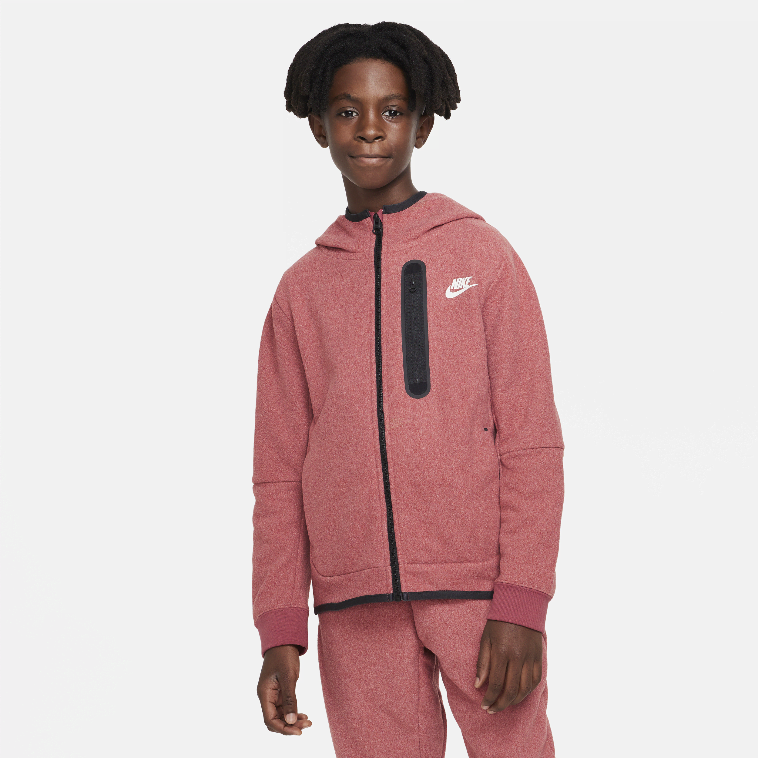 voormalig Beringstraat Umeki Nike Sportswear Tech Fleece Big Kids' (boys') Winterized Full-zip Hoodie In  Red | ModeSens
