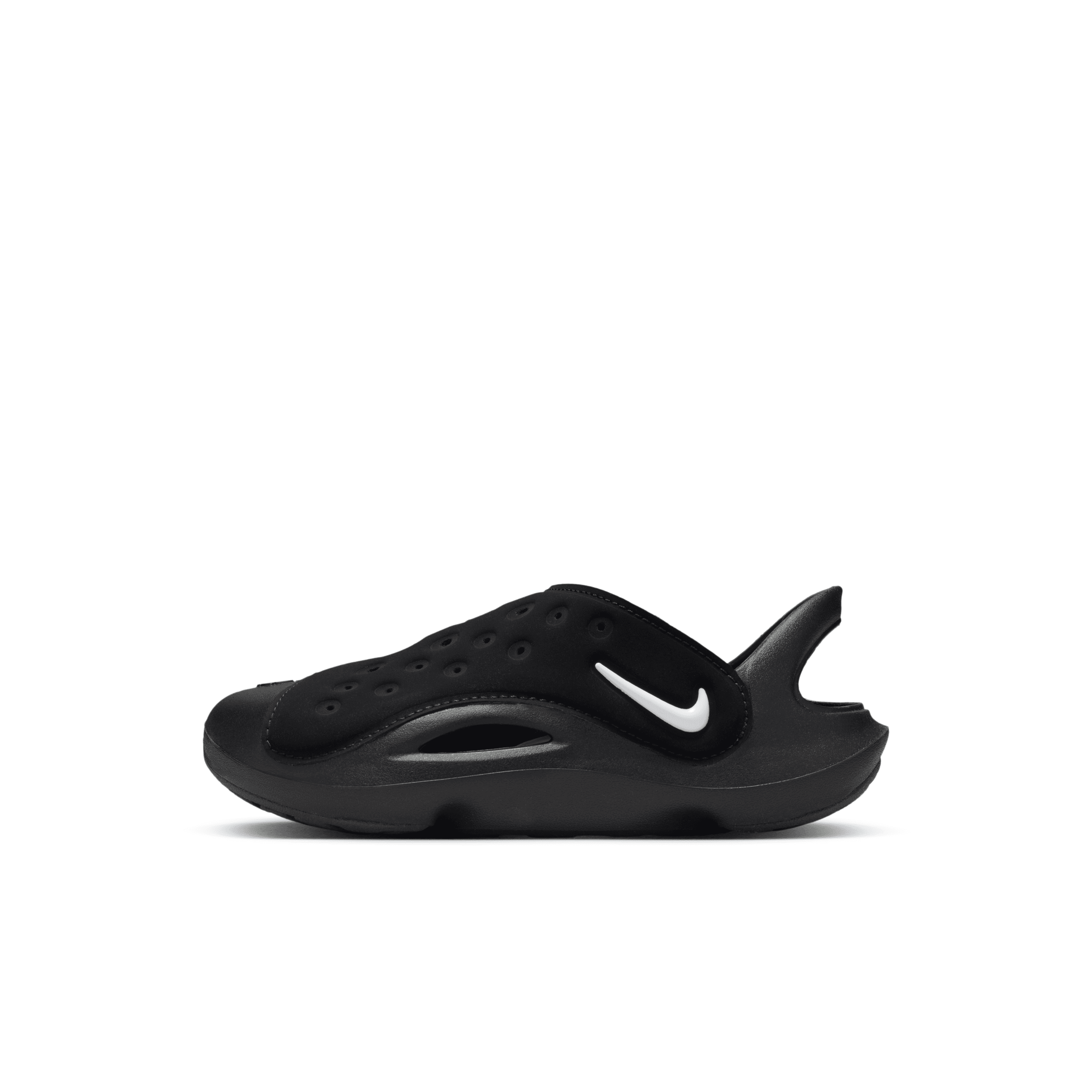 Shop Nike Aqua Swoosh Little Kids' Sandals In Black