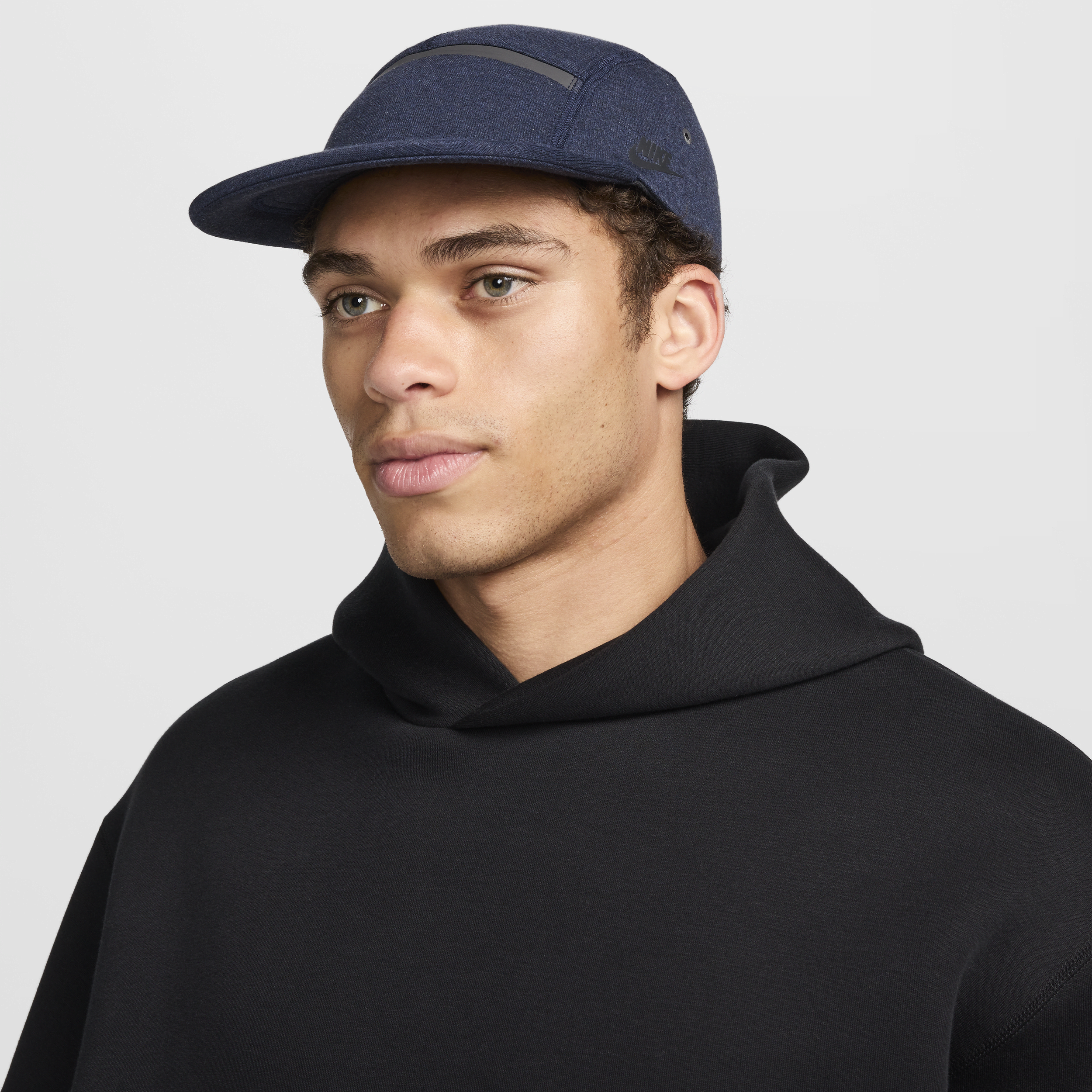 Nike Unisex Fly Cap Unstructured Flat Bill Tech Fleece Cap In Blue