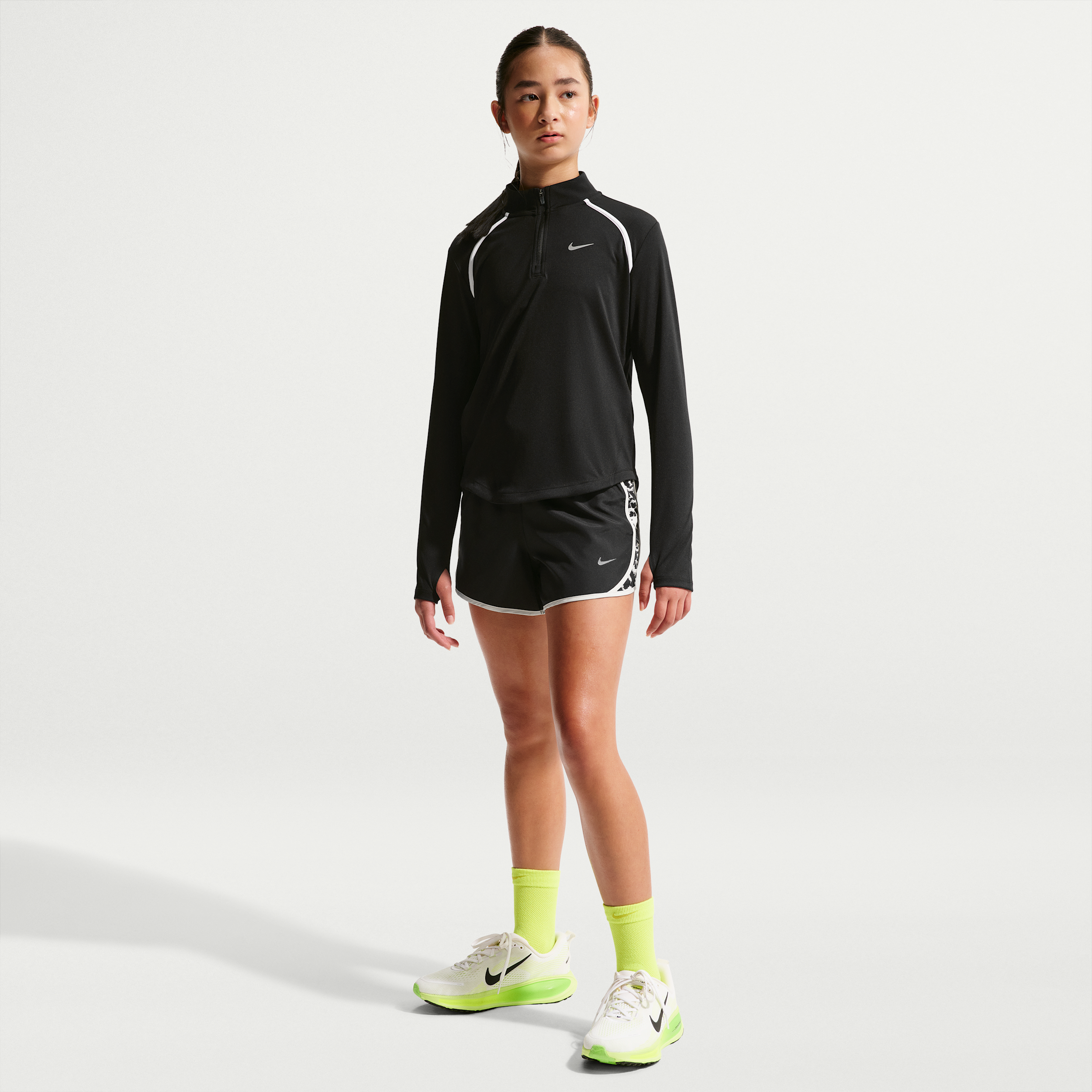 Nike Tempo Big Kids' (girls') Dri-fit Shorts In Black