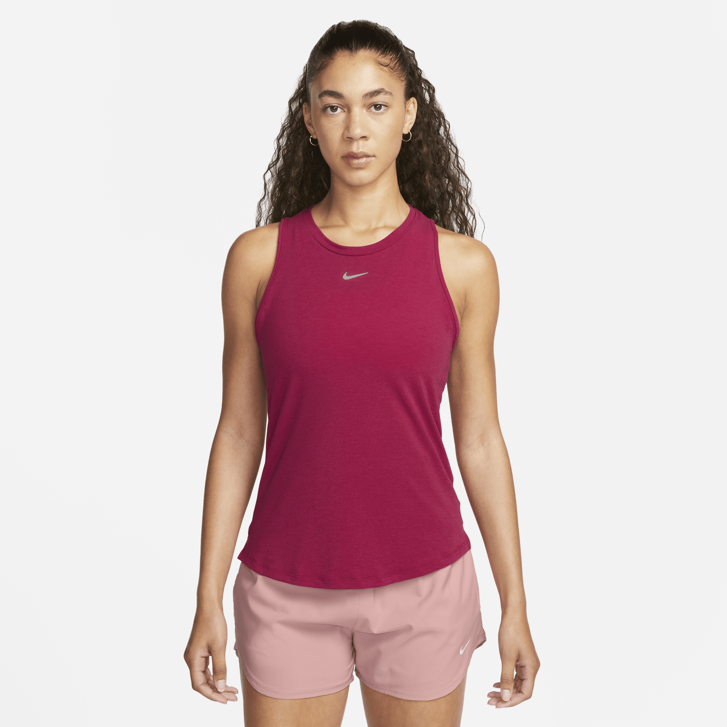 Nike Women's Dri-fit One Luxe Standard Fit Tank Top In Red