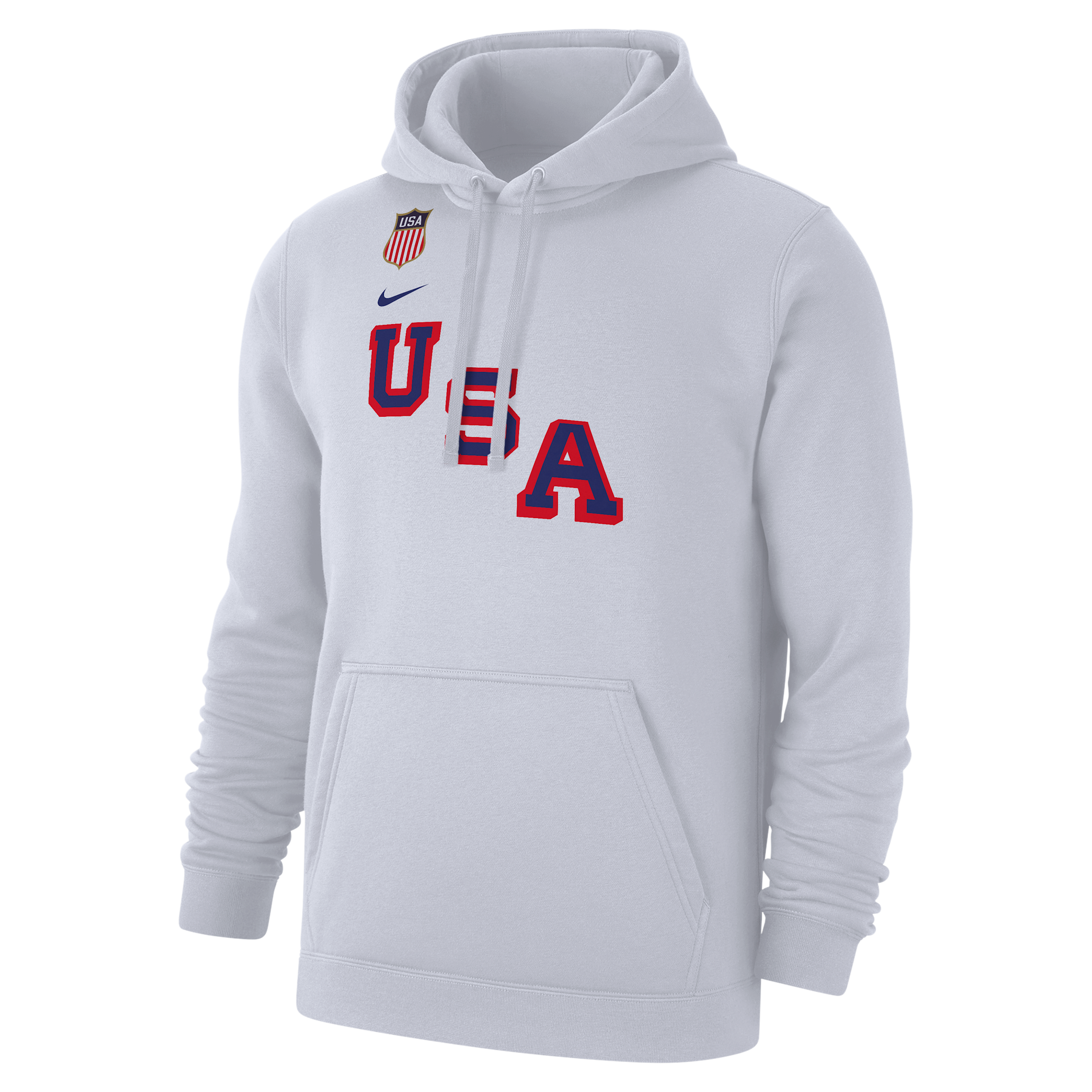 Matthew Tkachuk "Team USA" Nike Men's Club Fleece Hockey Pullover Hoodie in White | M31777P308NMT-WHT