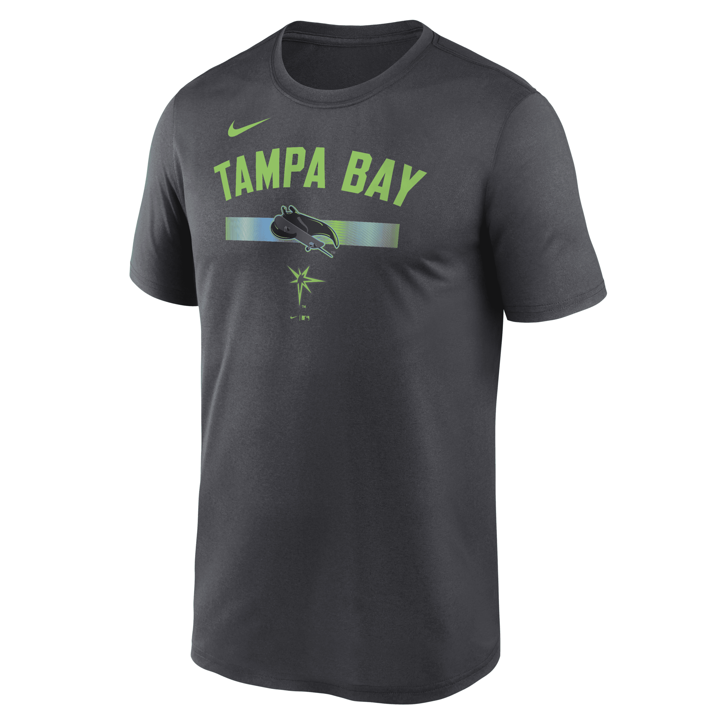 Nike Tampa Bay Rays City Connect Legend  Men's Dri-fit Mlb T-shirt In Black