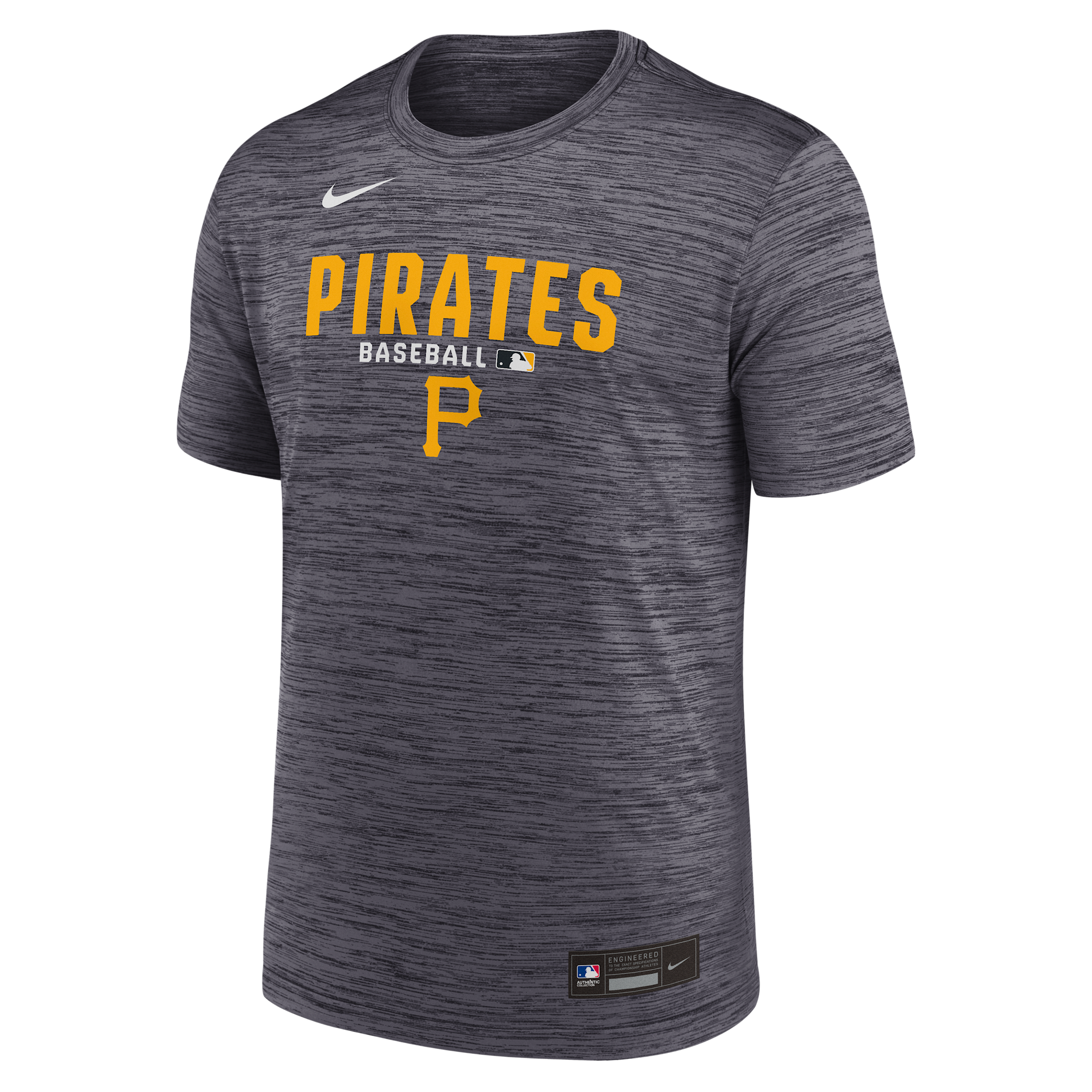 Pittsburgh Pirates Authentic Collection Nike Men's Dri-FIT MLB T-Shirt in Black | 02ER00APTB-RMG