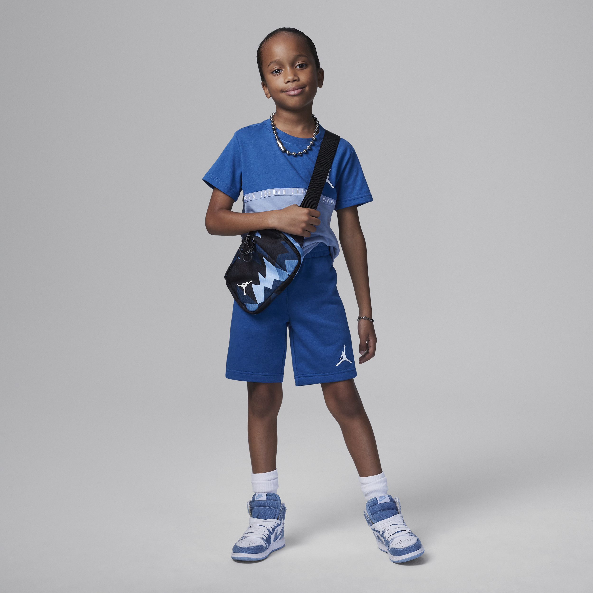 Jordan Jumpman Little Kids' 2-piece Shorts Set In Blue