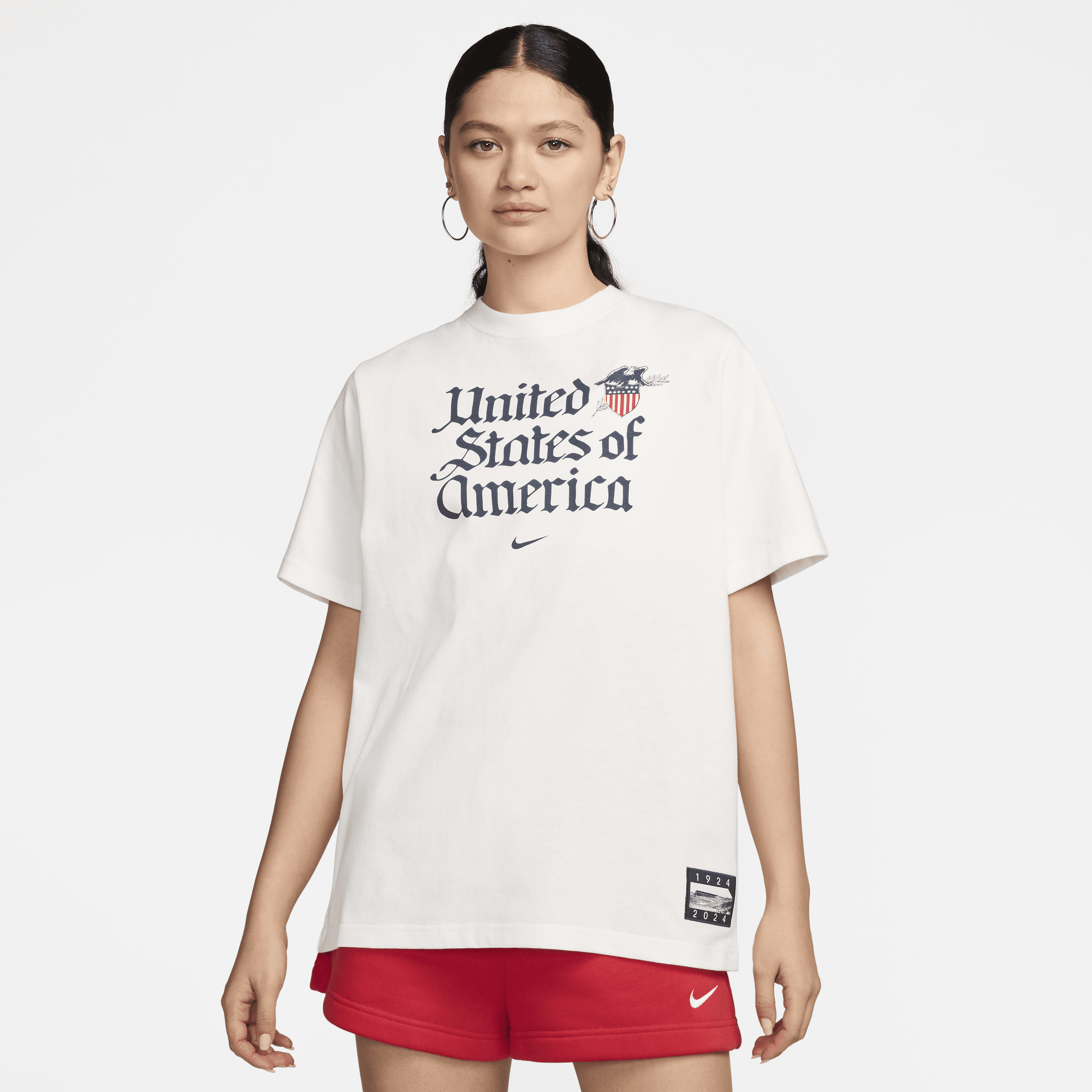 Nike Usa Essential  Women's T-shirt In White