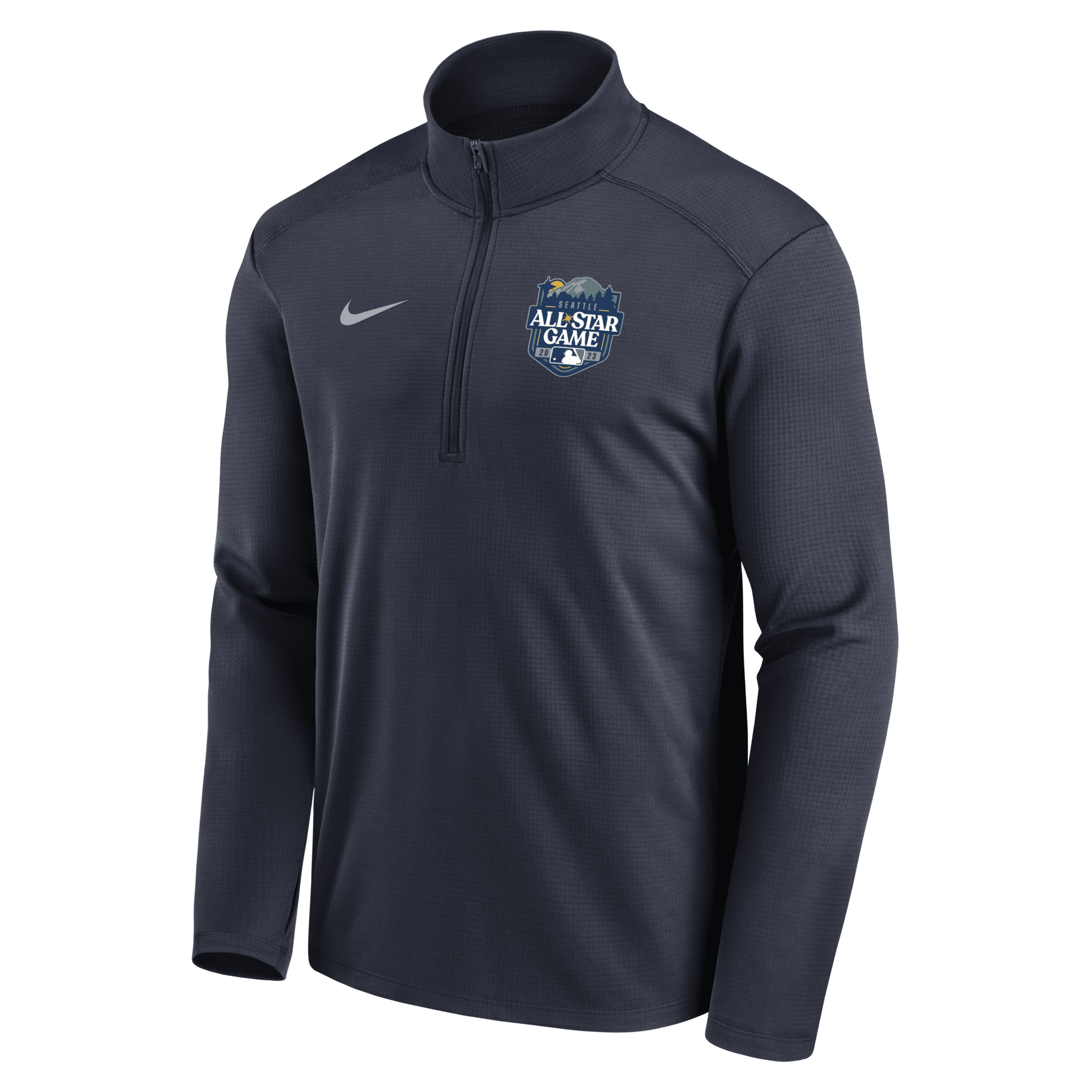 Nike 2023 All-star Game Pacer Logo  Men's Dri-fit Mlb 1/2-zip Jacket In Blue