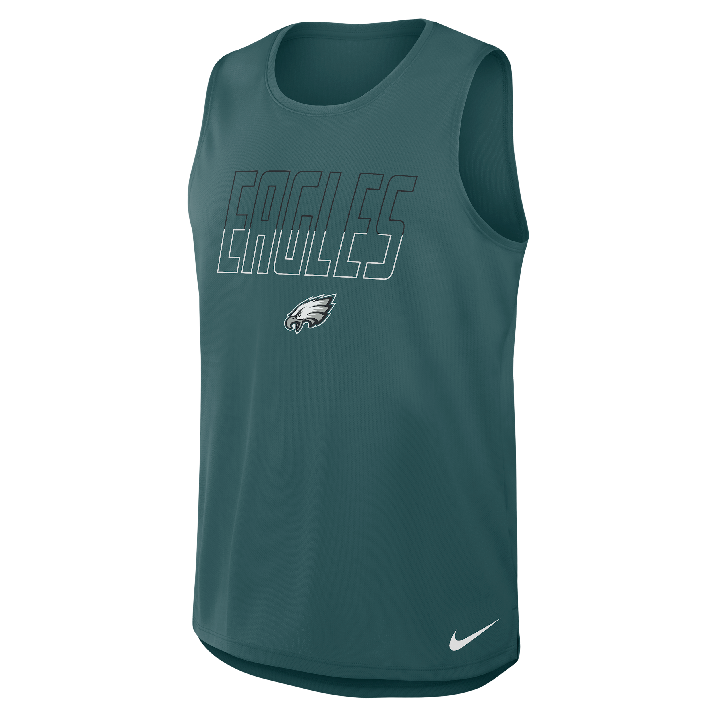 Nike Men's Midnight Green Philadelphia Eagles Kickoff Miler Dri-fit Tank Top - Midnight Green