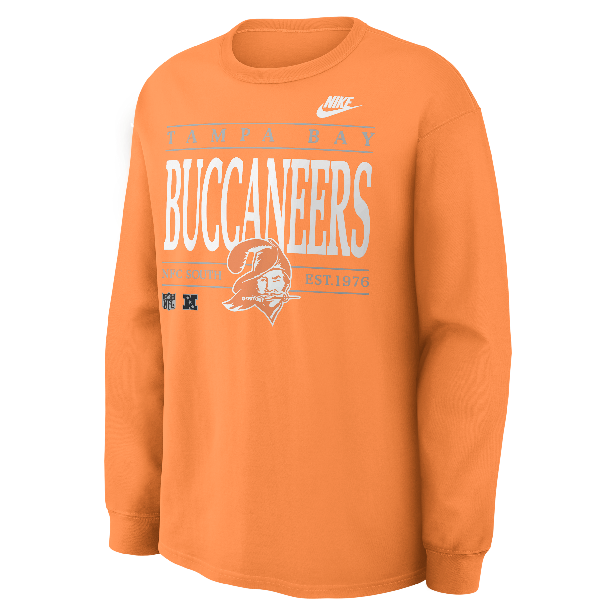 Tampa Bay Buccaneers Rewind Max90 Nike Men's NFL Long-Sleeve T-Shirt in Orange | 04T983T9YV-SD5
