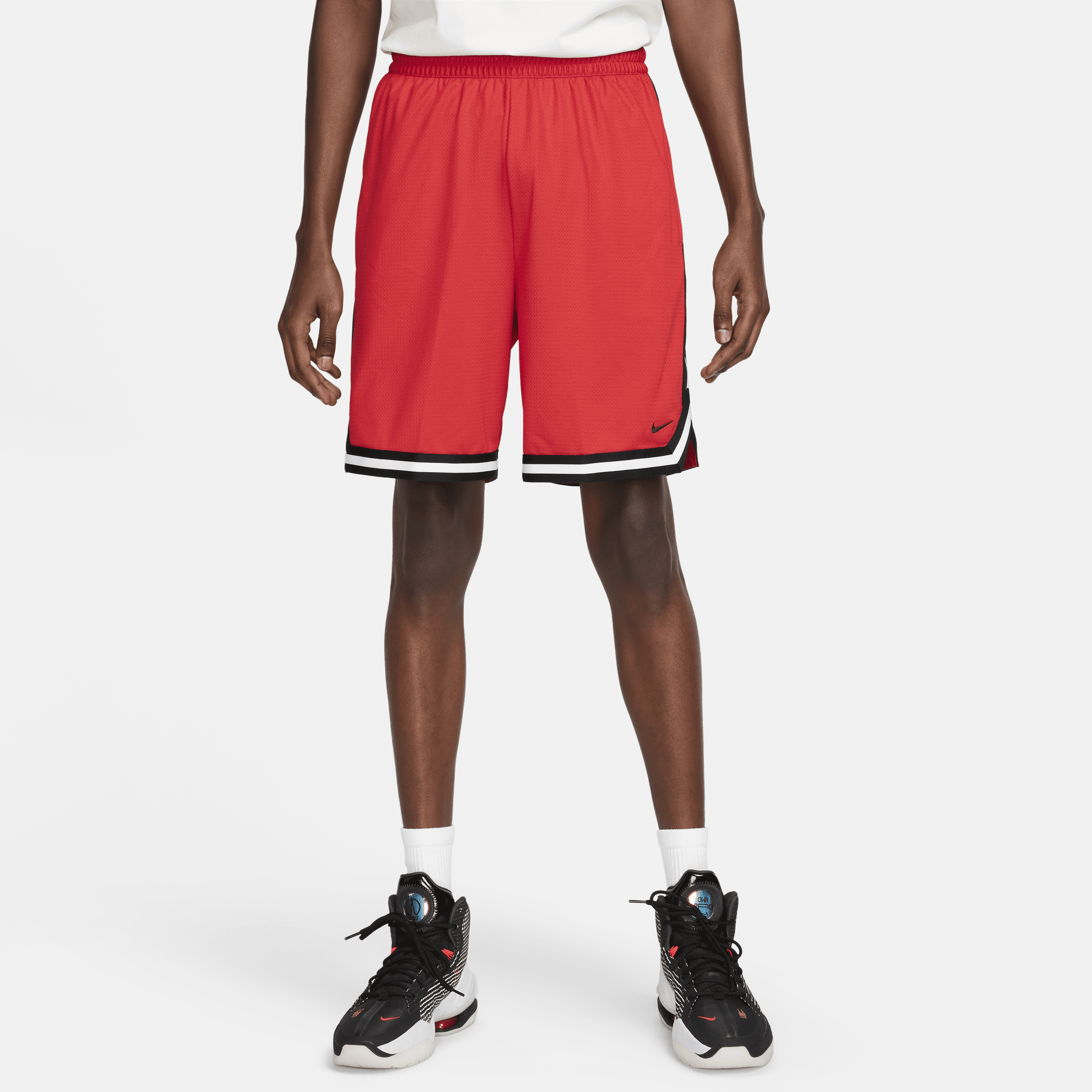 Shop Nike Men's Dna Dri-fit 8" Basketball Shorts In Red