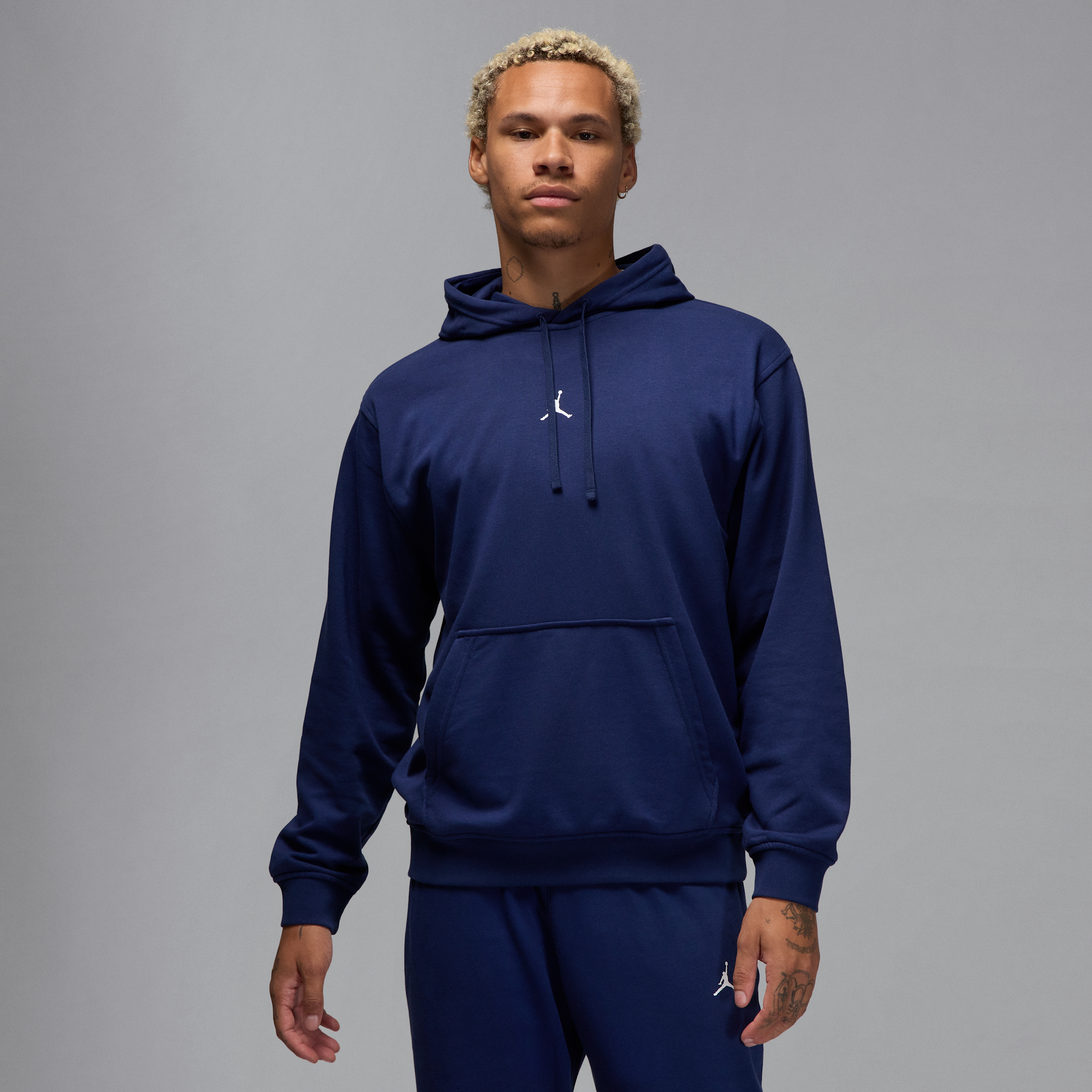 Men's Jordan Sport Crossover Dri-FIT Pullover Hoodie in Blue | FV8606-410