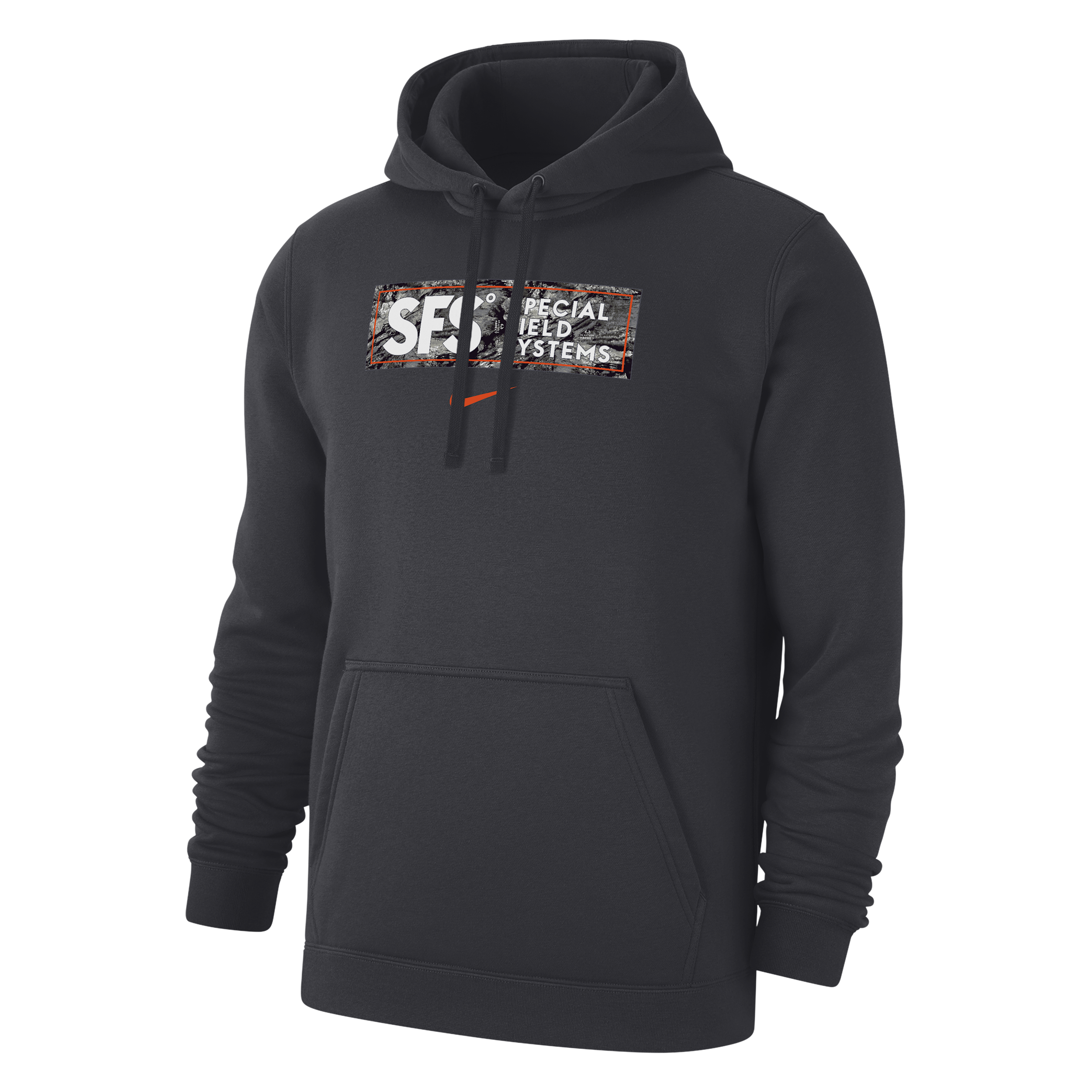 Nike Men's SFS Club Nike Men's Fleece Pullover Hoodie in Grey | M31777SFHD-ANT