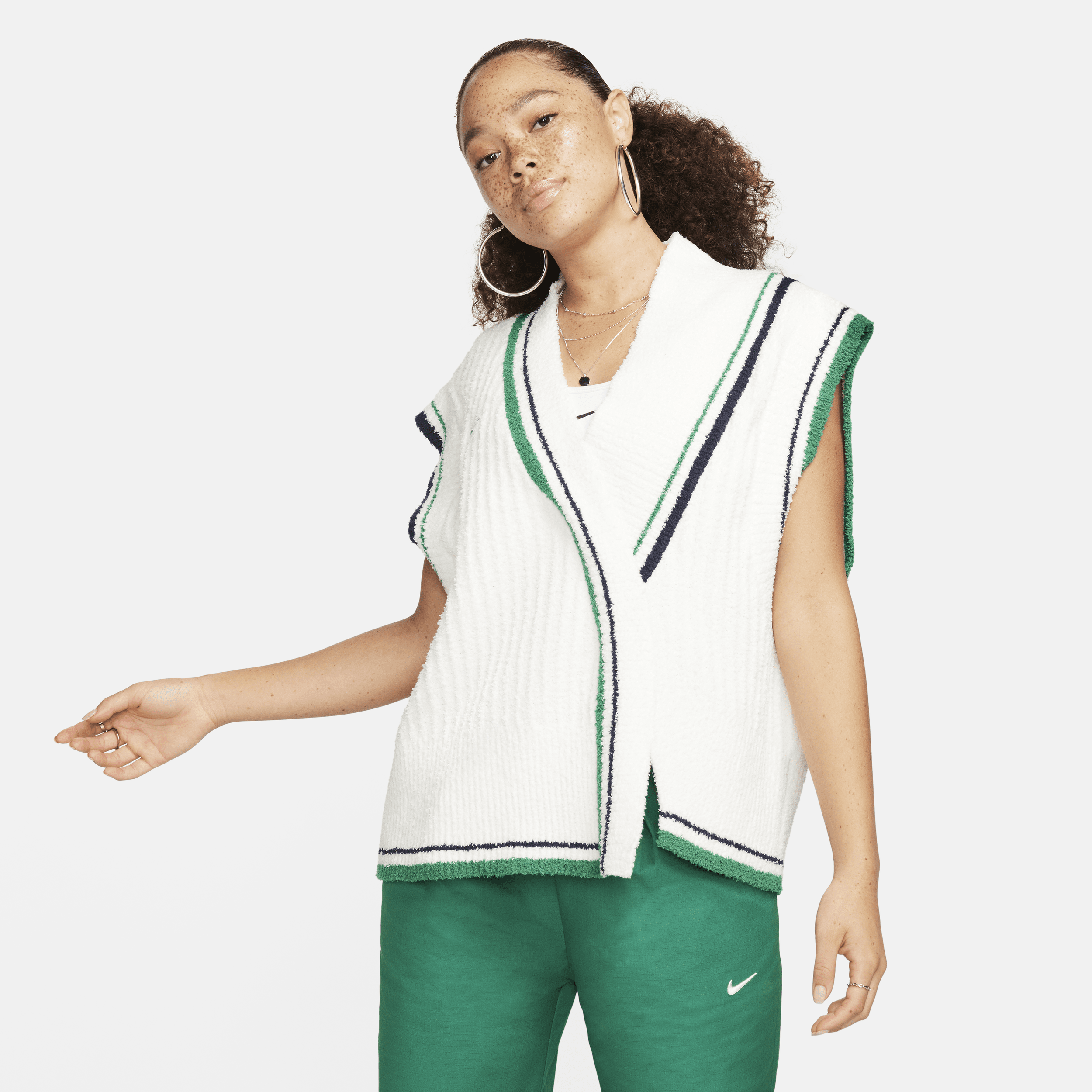 Shop Nike Women's  Sportswear Collection Knit Vest In White