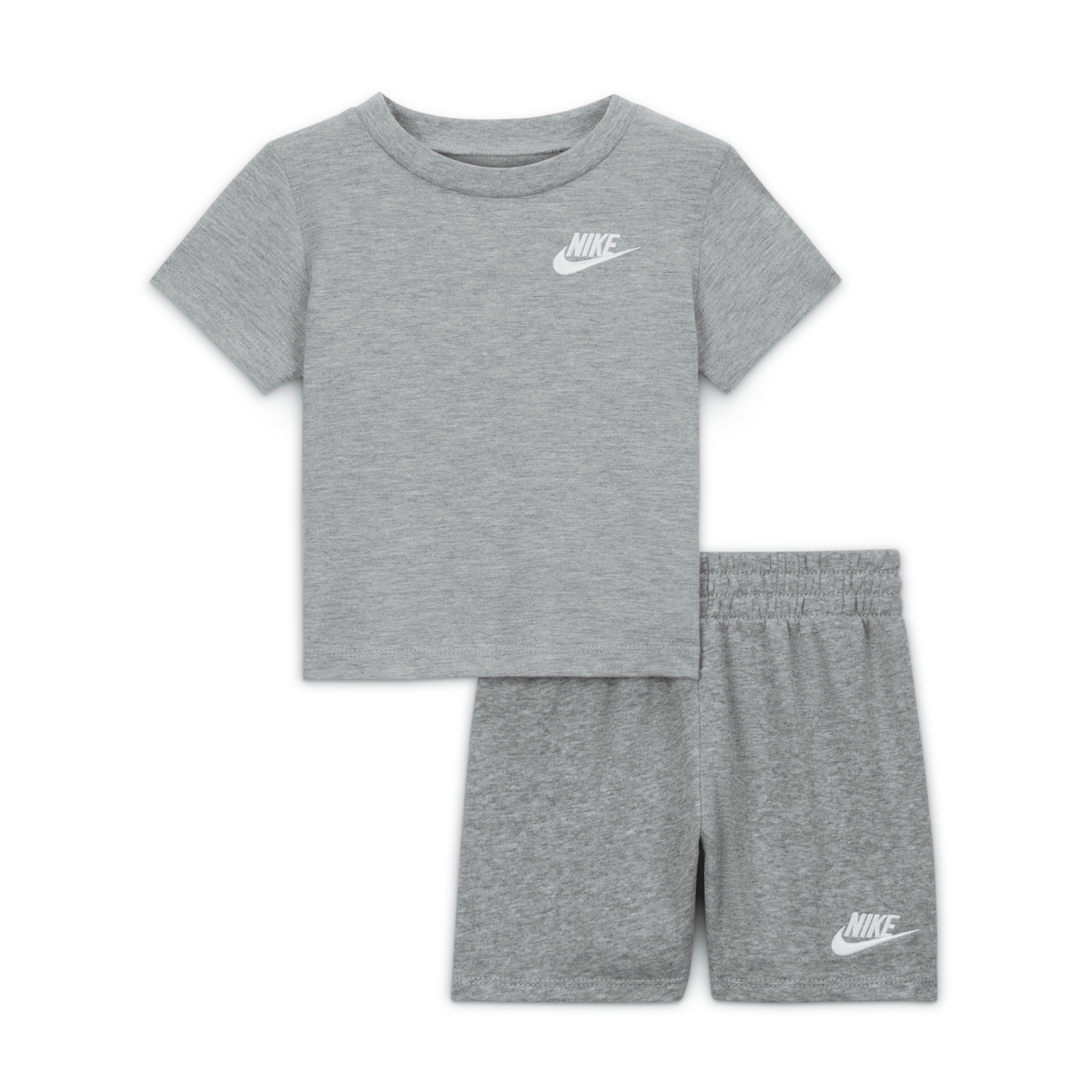 Nike Baby (12-) 2-piece Knit Shorts Set In Grey