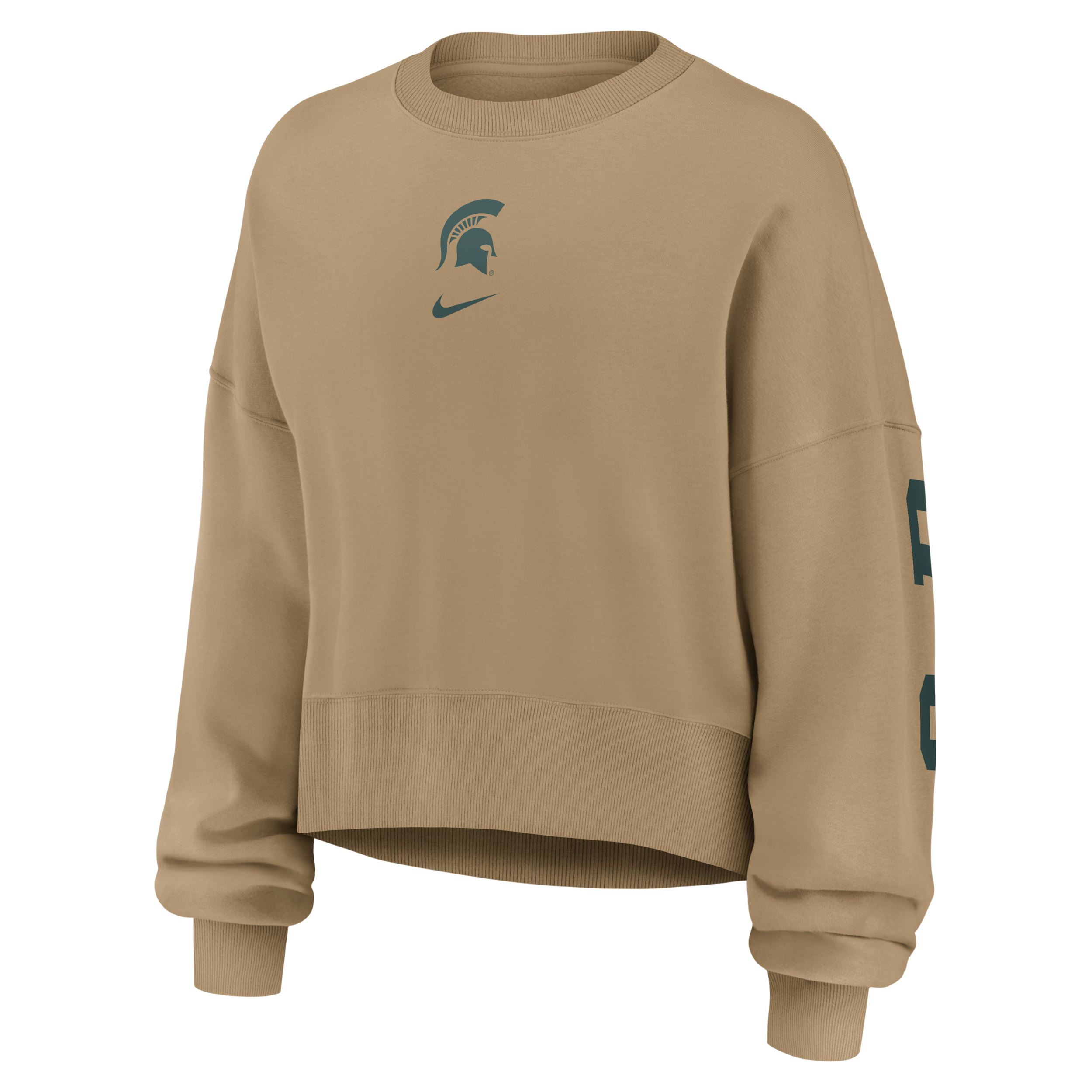 Nike Michigan State Phoenix 2-hit  Women's College Pullover Crew In Brown