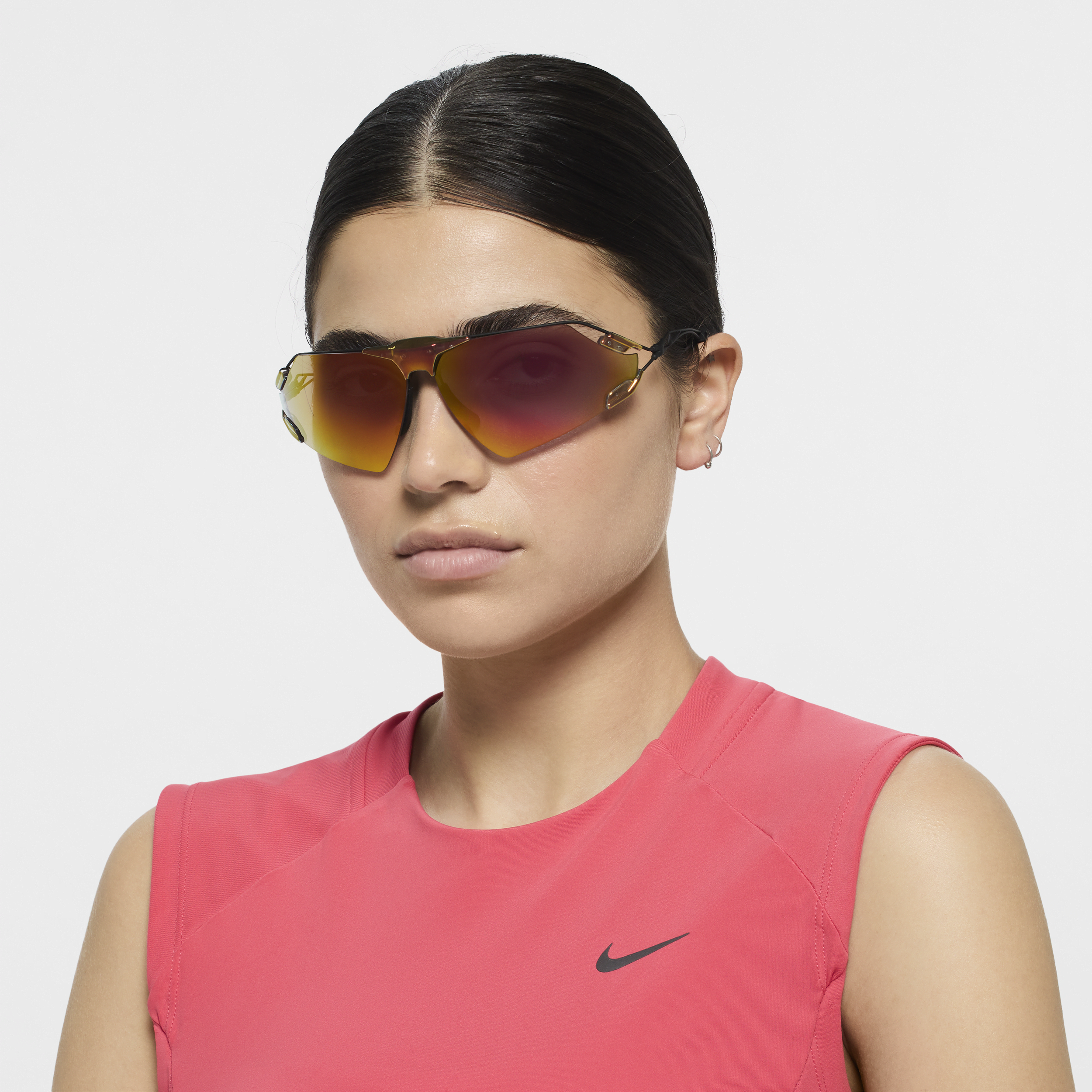 Nike Unisex Zeus Edge Road Tint Sunglasses In Orange