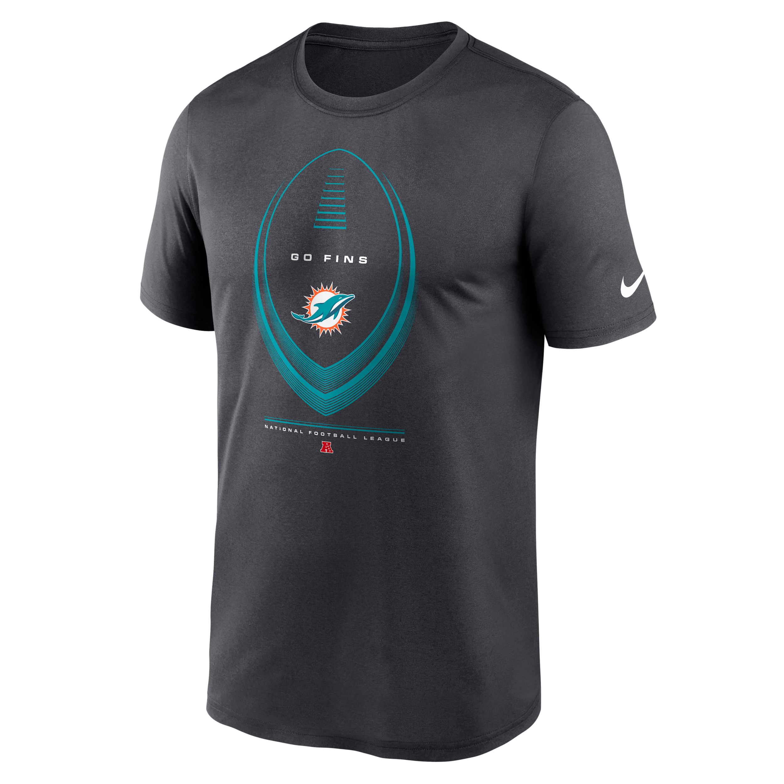 Miami Dolphins Legend Icon Nike Men's Dri-FIT NFL T-Shirt in Grey | NKGK06F9P-NDB