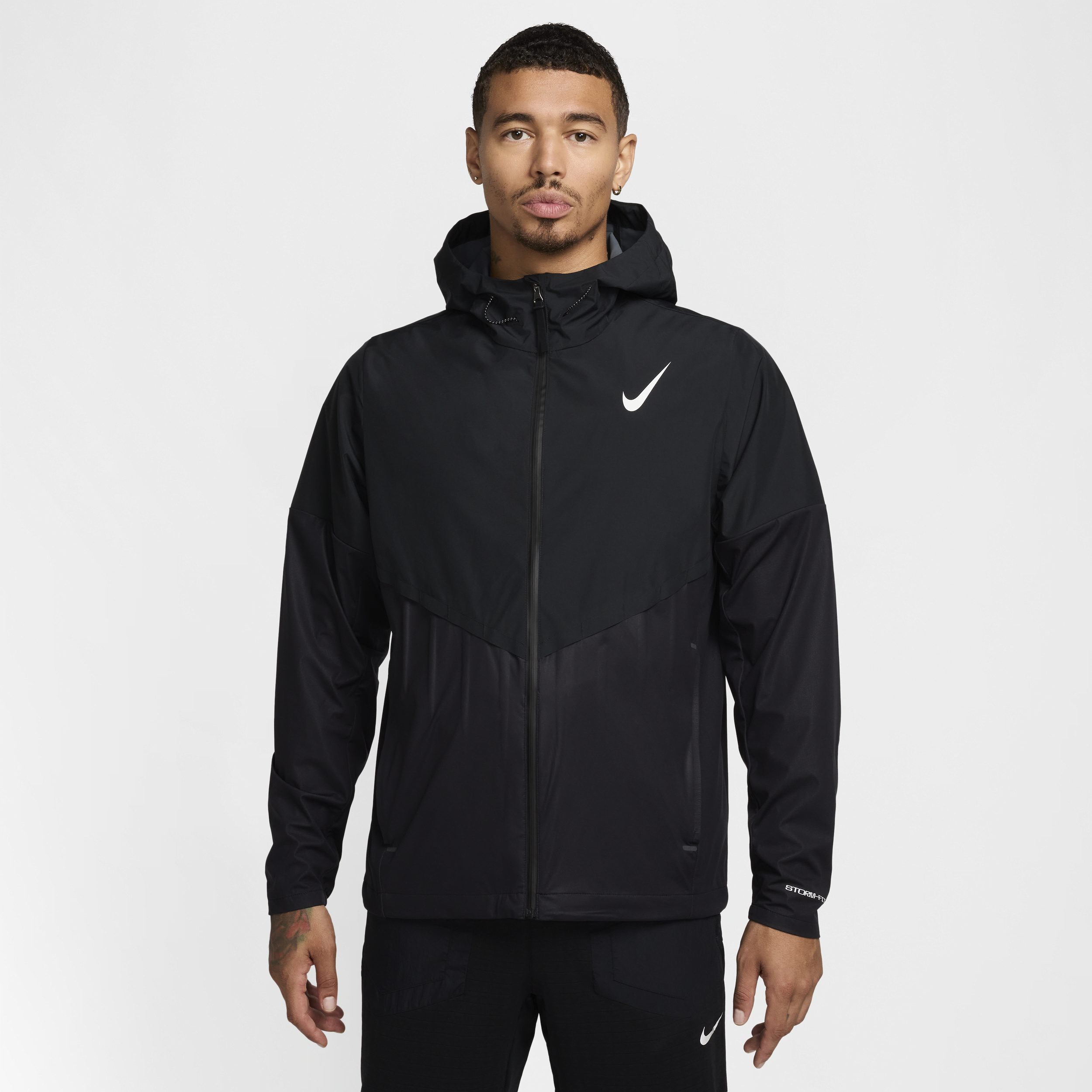 Nike Men's Aeroswift Storm-fit Aerogami Running Jacket In Black