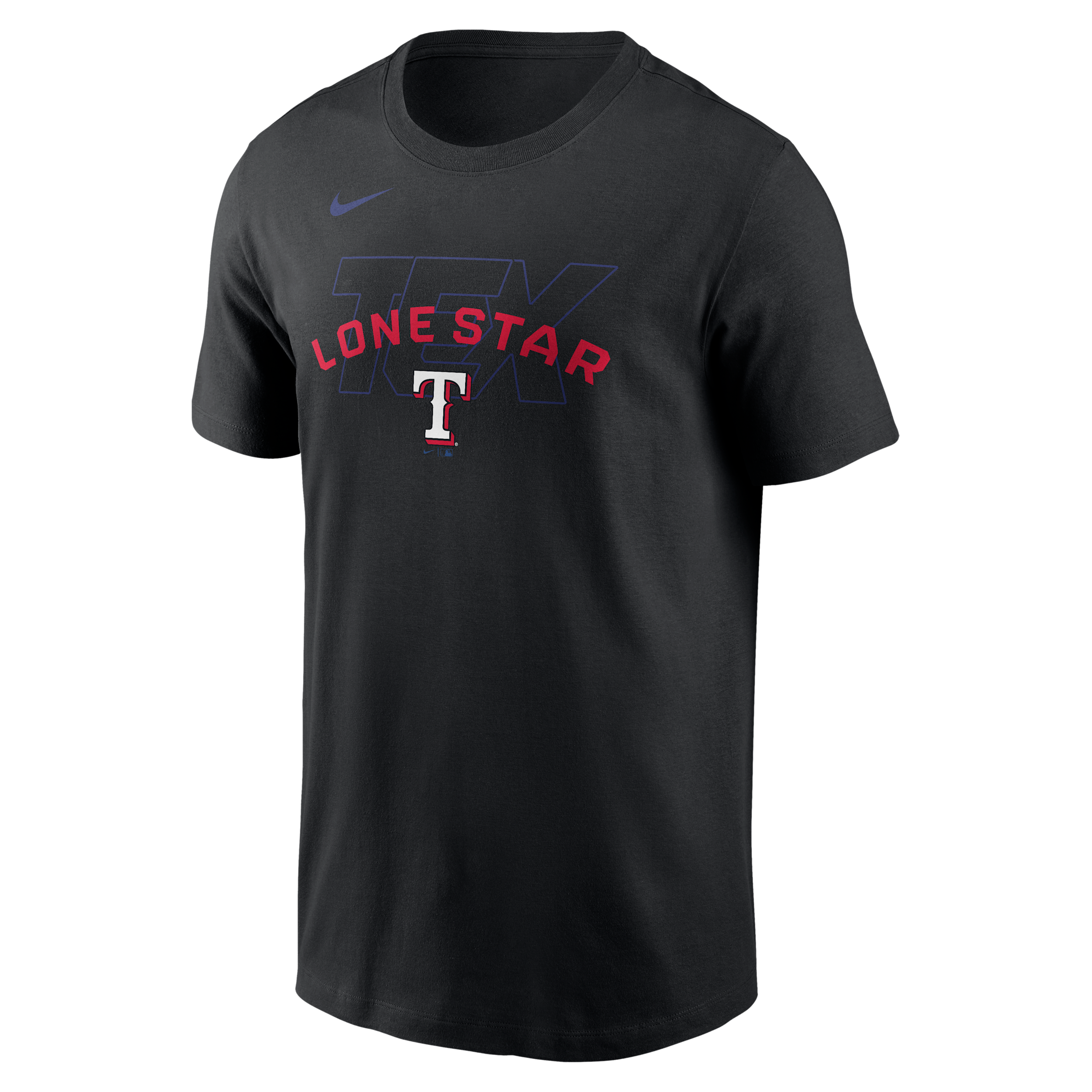 Texas Rangers Fashion Nike Men's MLB T-Shirt in Black | N19900ATER-19Z