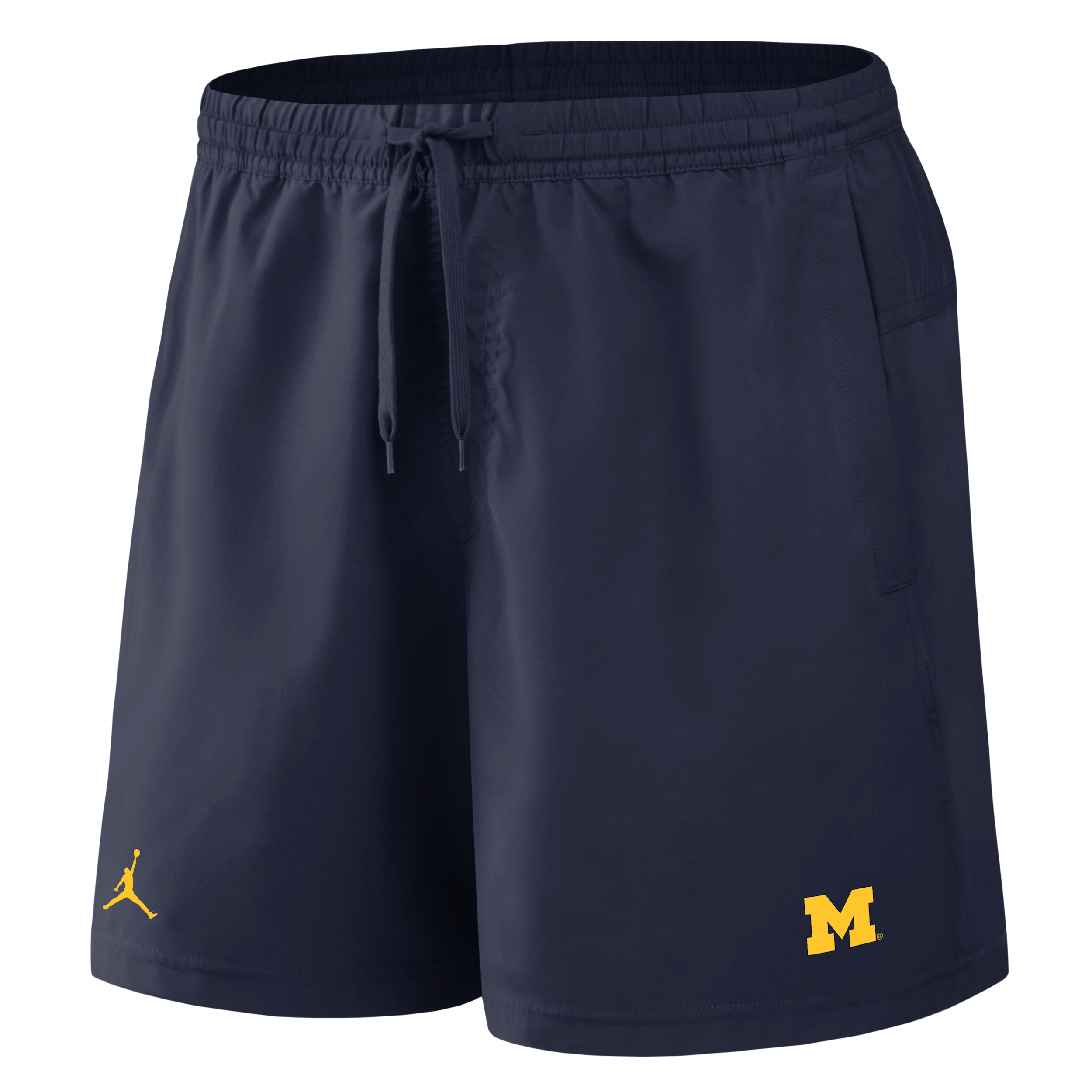 Men's Michigan Primetime Primary Logo Jordan Brand Dri-FIT College Form Shorts in Blue | 0J5T41SMWN-8DV