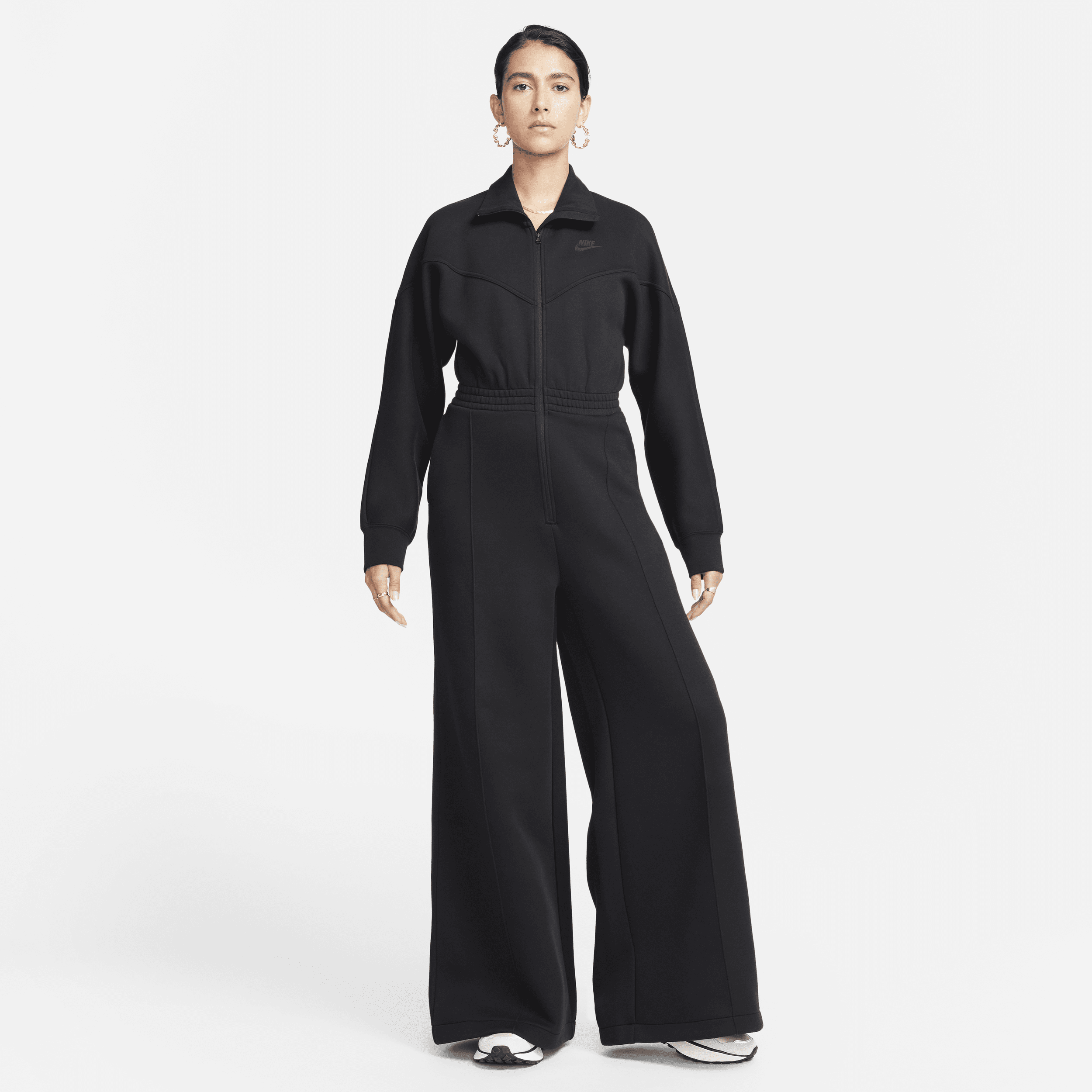 Nike Women's Sportswear Tech Fleece Windrunner Jumpsuit In Black