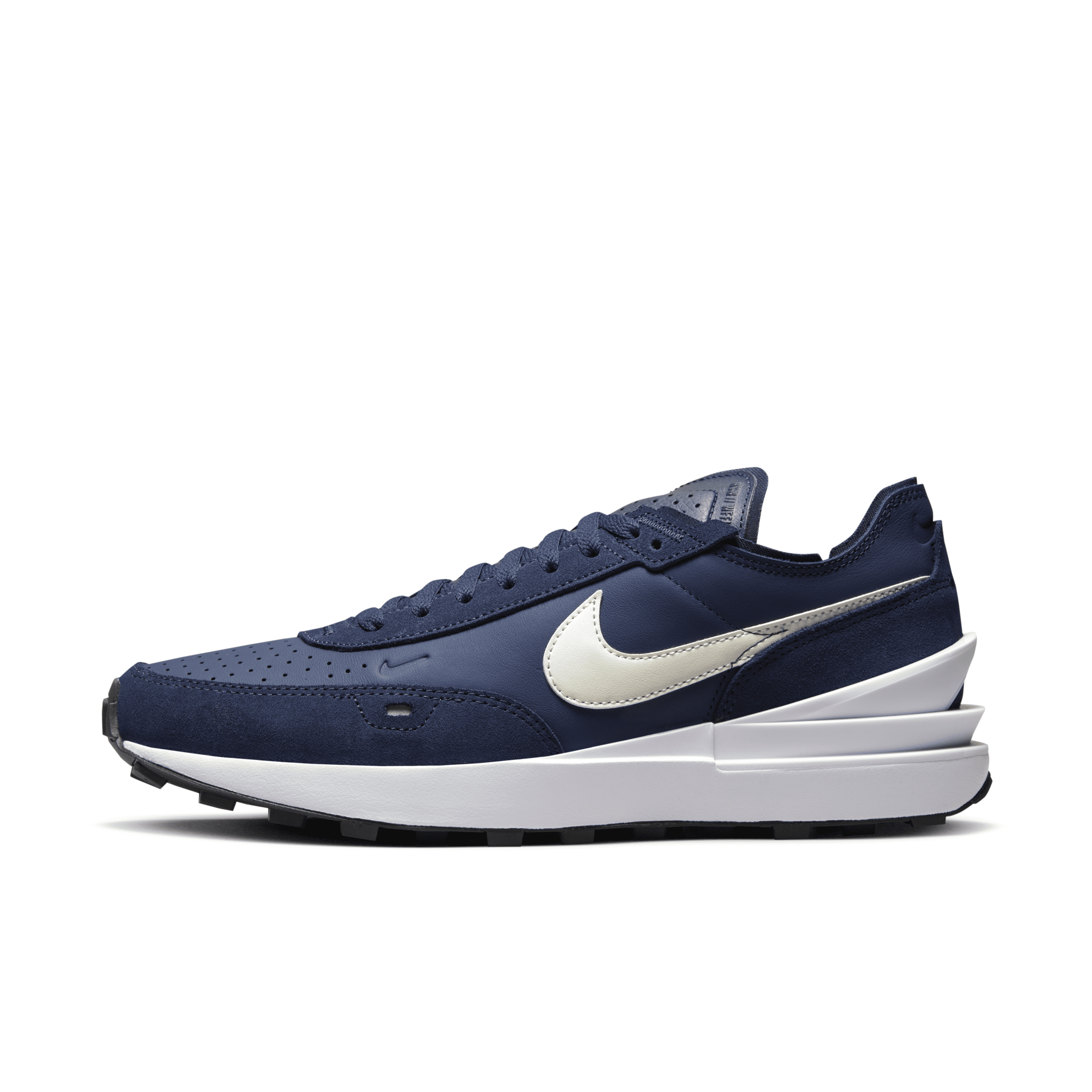Nike Men's Waffle One Leather Shoes In Blue