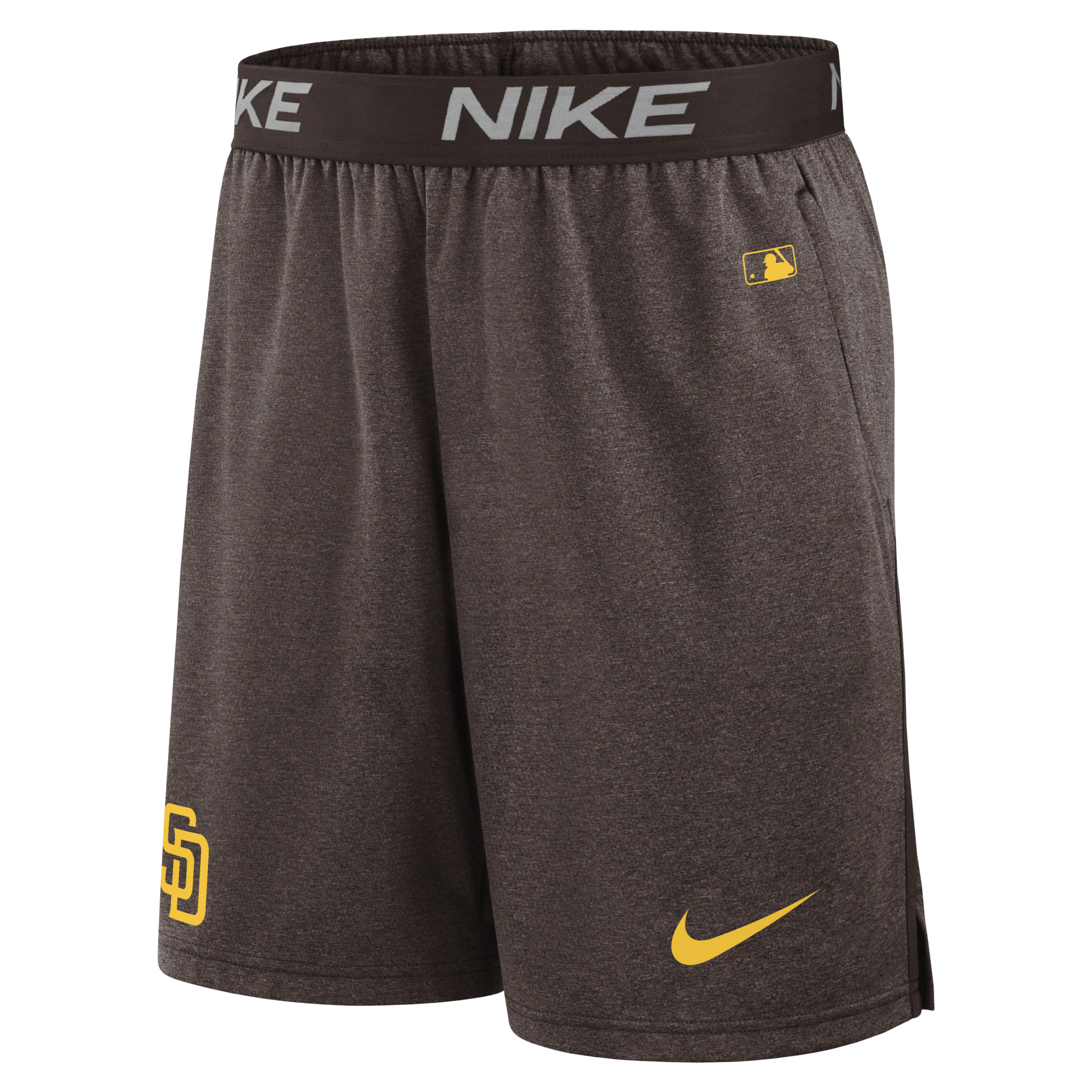 Nike Men's Brown San Diego Padres Authentic Collection Practice Performance Shorts In Brown