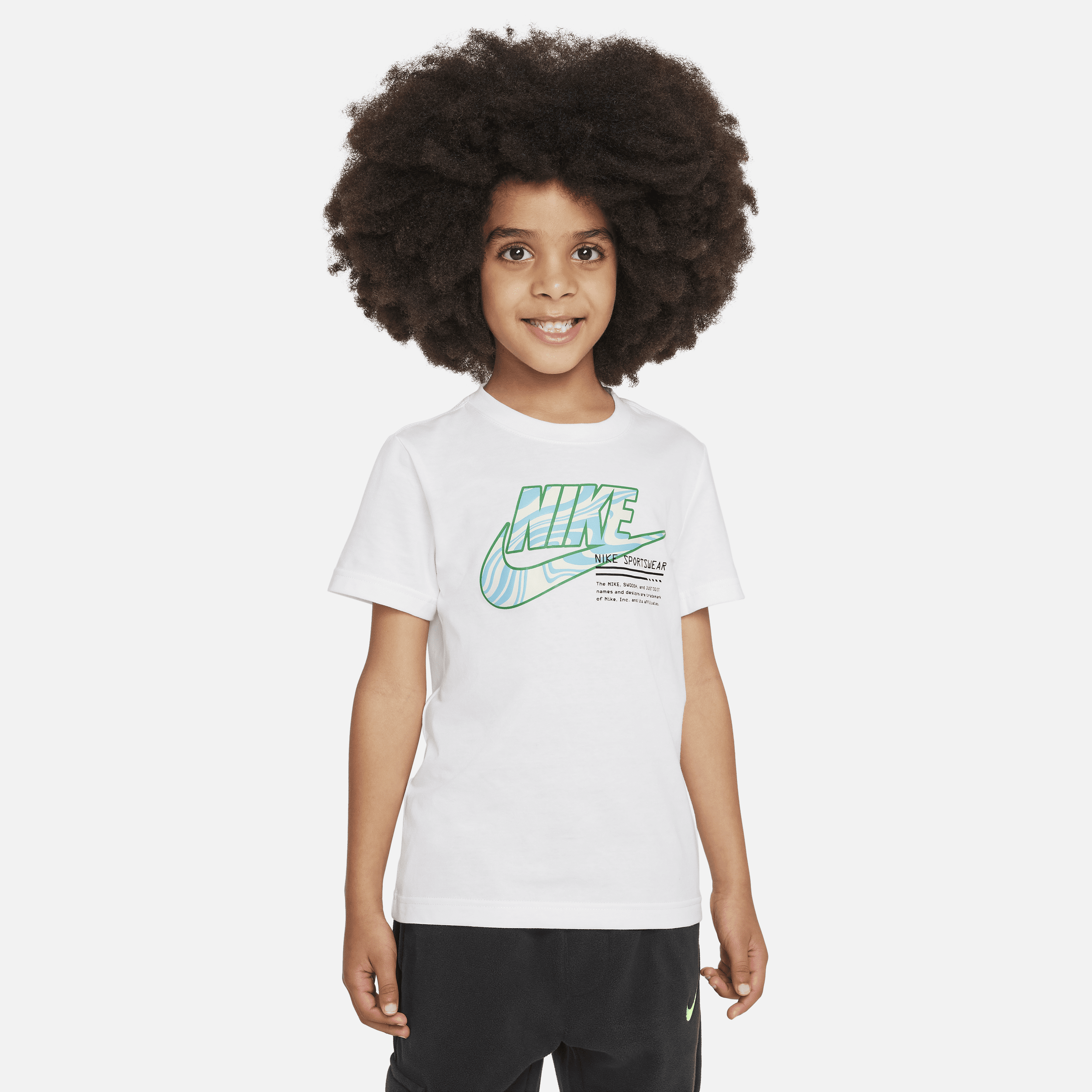 Nike Futura Little Kids' Graphic T-shirt In White