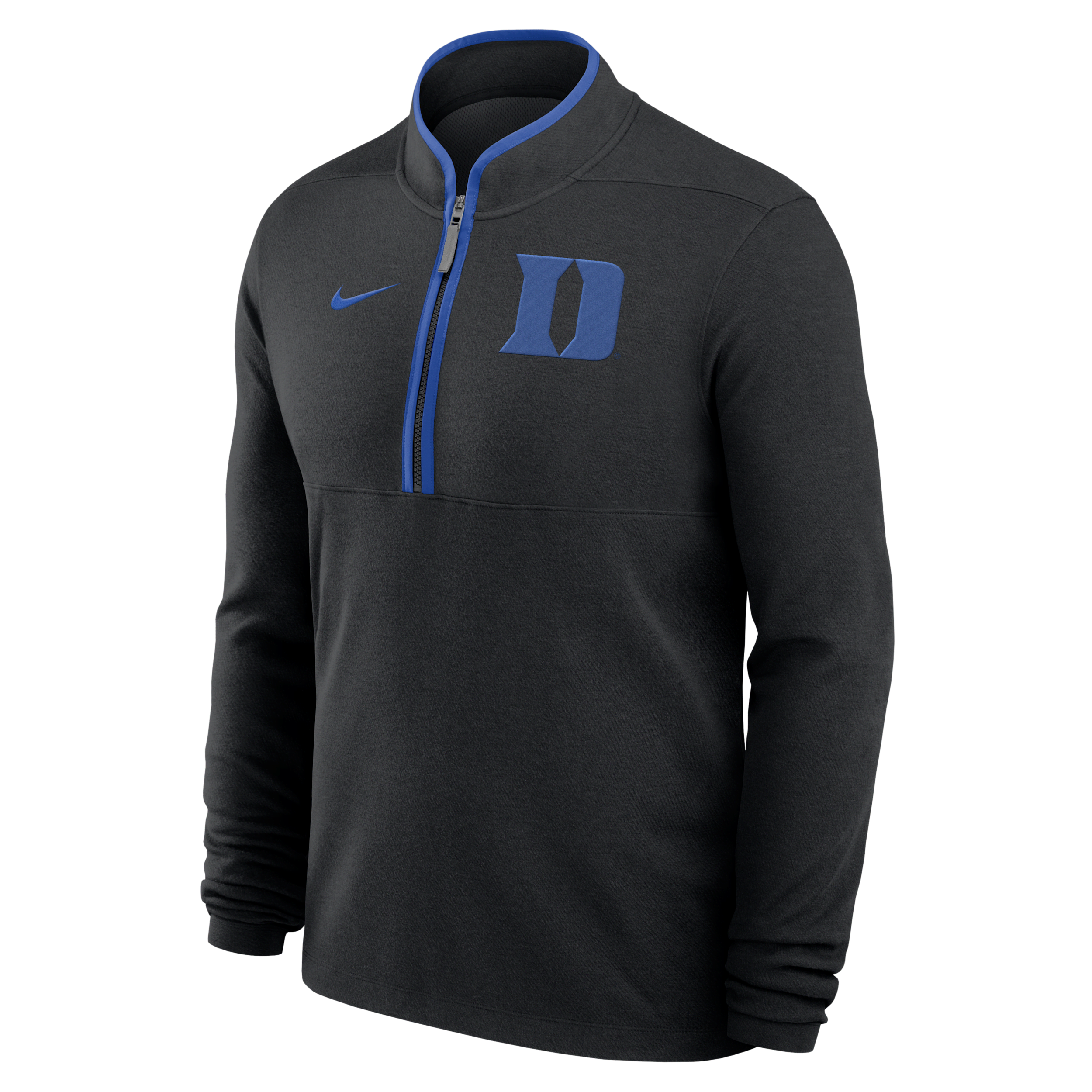 Nike Duke Blue Devils Victory Men's Dri-fit College 1/2-zip Long-sleeve Top In Black