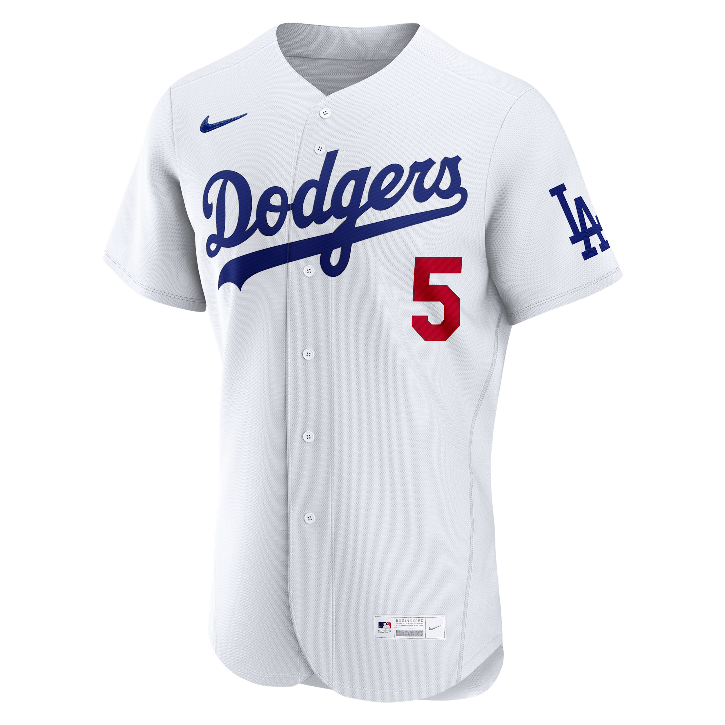 Freddie Freeman Los Angeles Dodgers Nike Men's MLB Authentic Jersey in White | 8900LDHOLD9-2D6