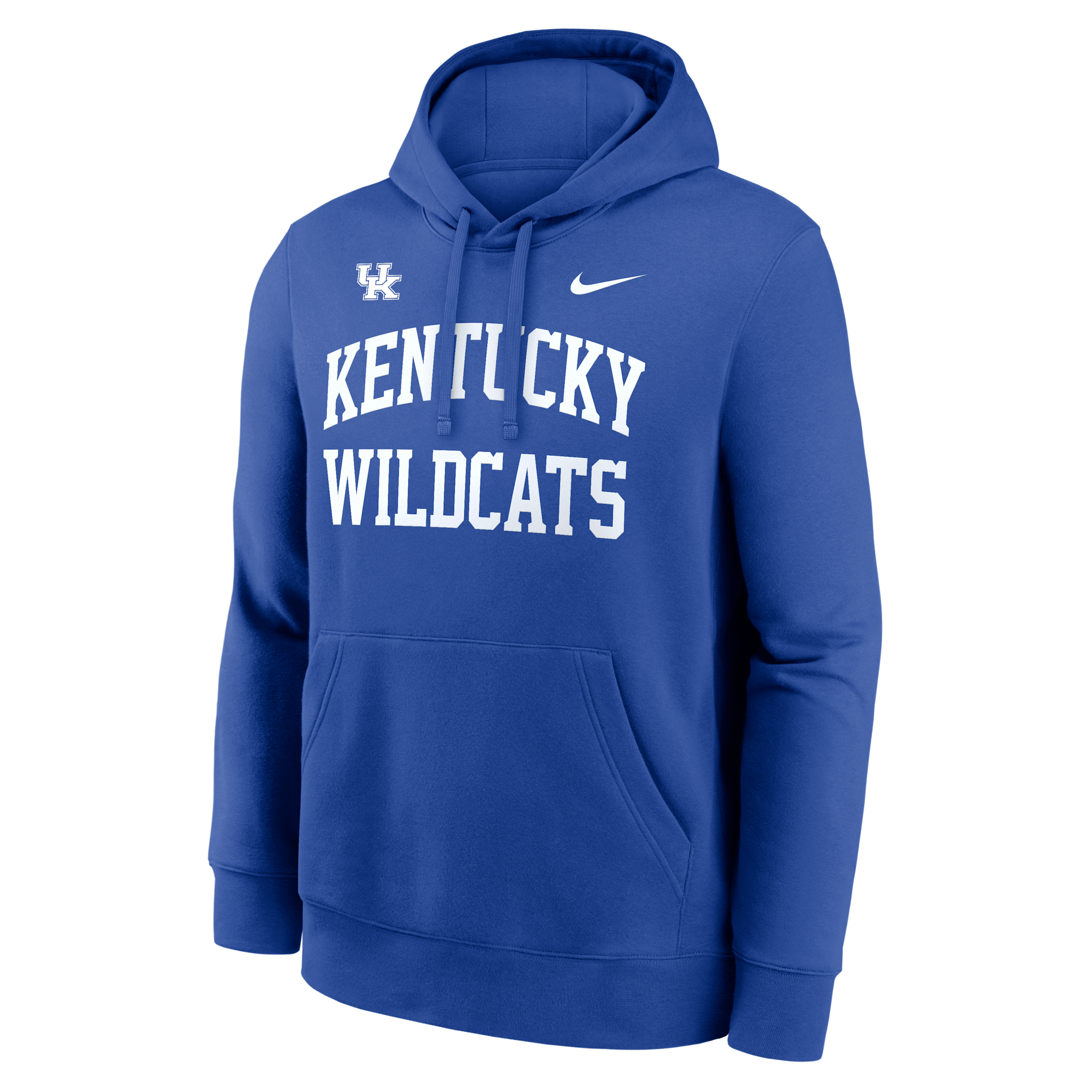 Kentucky Primetime Arched Club Nike Men's College Pullover Hoodie in Blue | NKDK4EVNKY-RDL